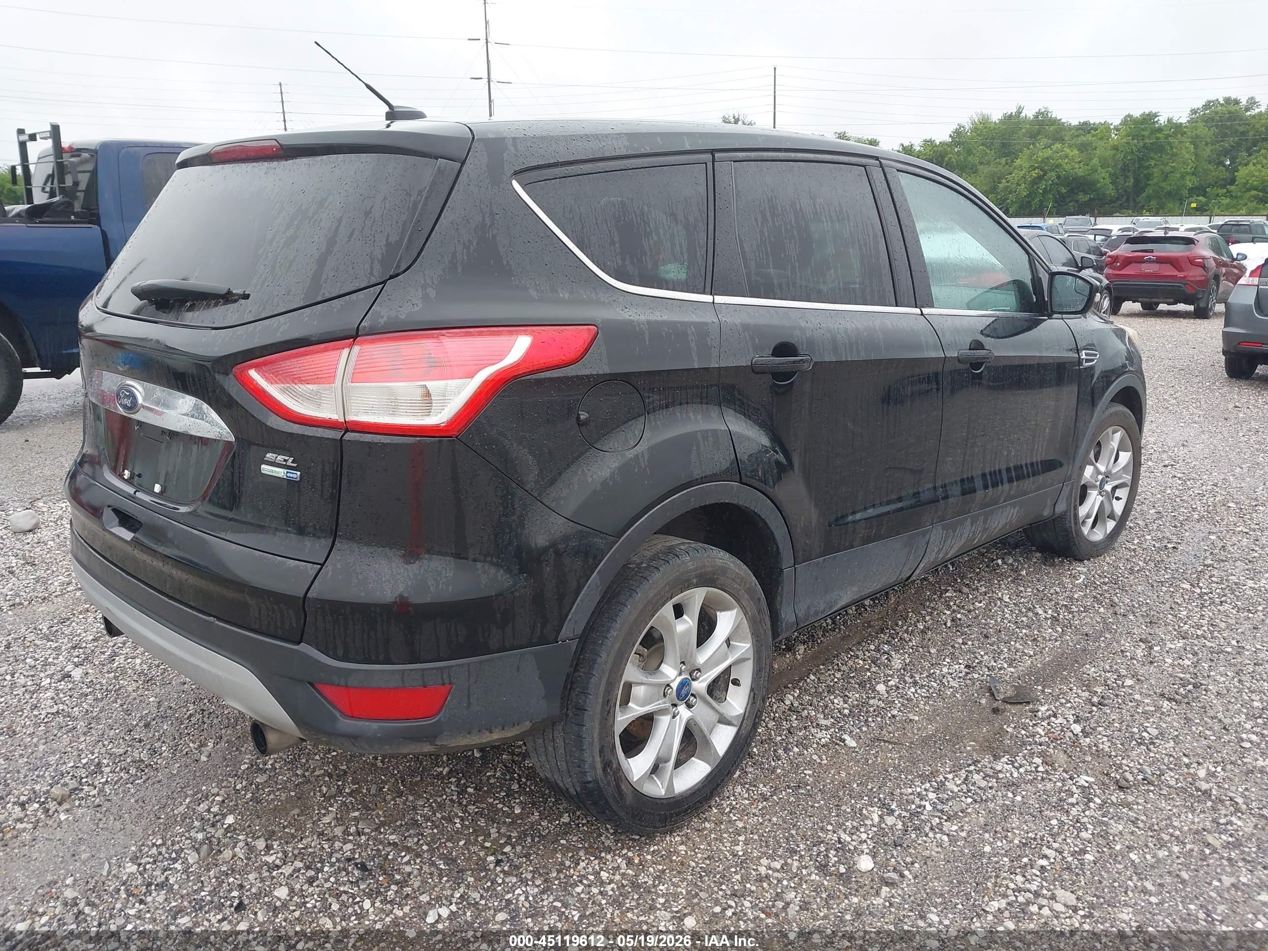 2013 Ford Escape Sel Black vin: 1FMCU9HX0DUC87440