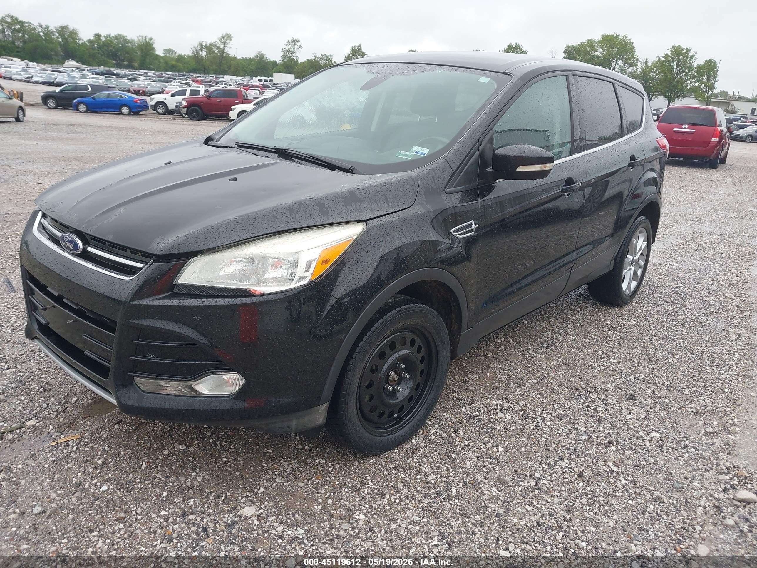 2013 Ford Escape Sel Black vin: 1FMCU9HX0DUC87440