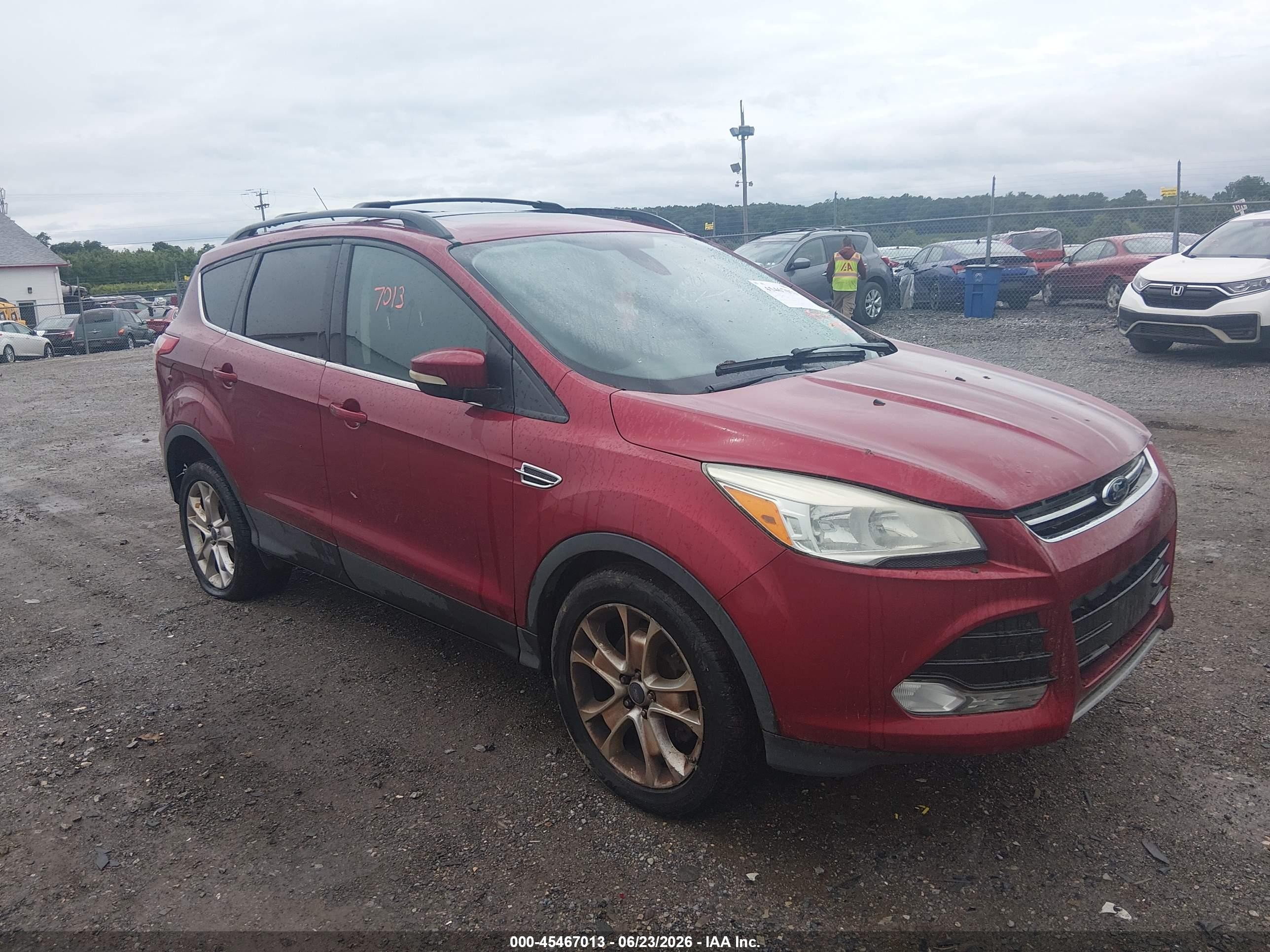 2013 Ford Escape Sel Красный vin: 1FMCU9HX0DUD21702