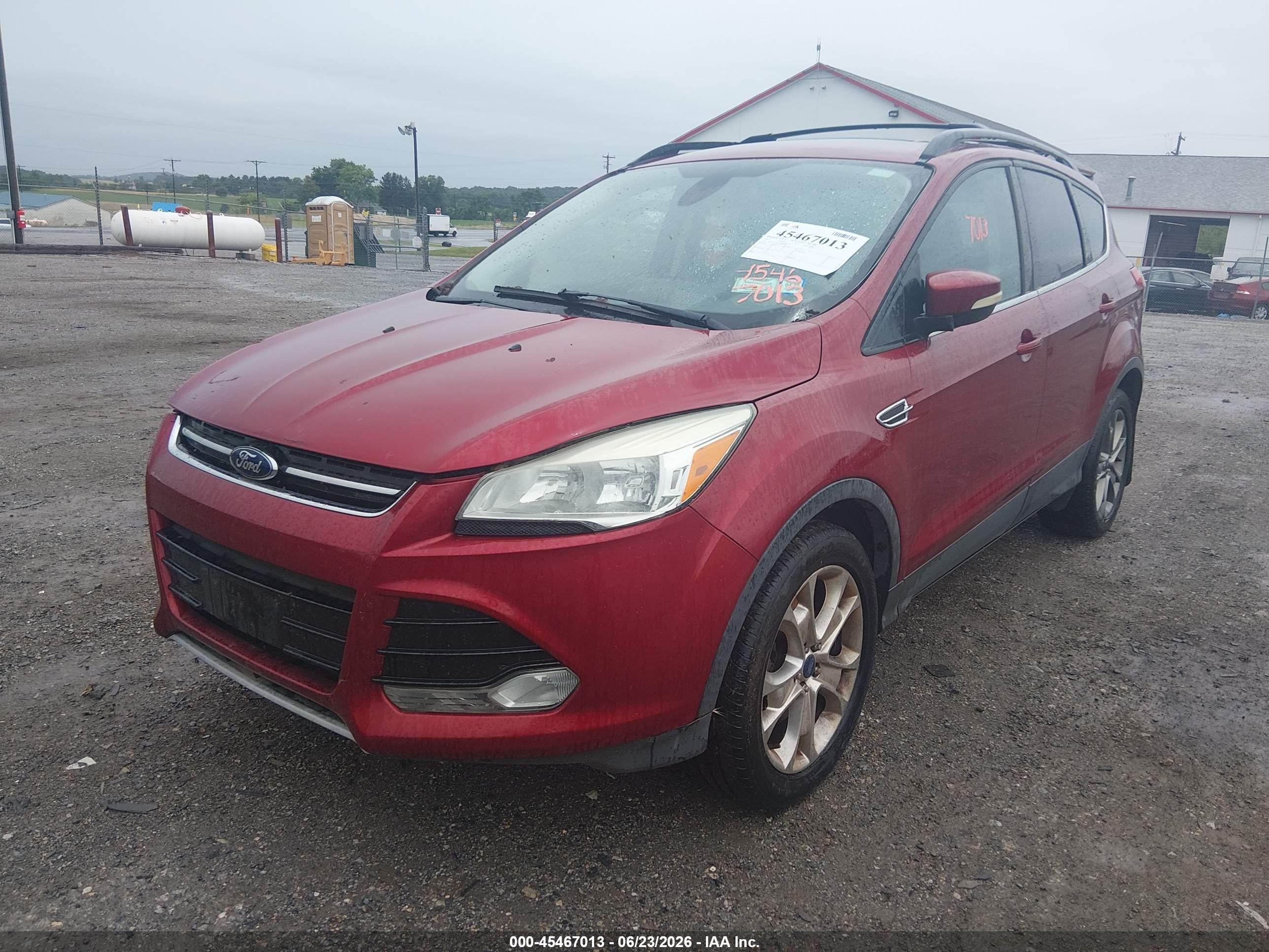2013 Ford Escape Sel Red vin: 1FMCU9HX0DUD21702