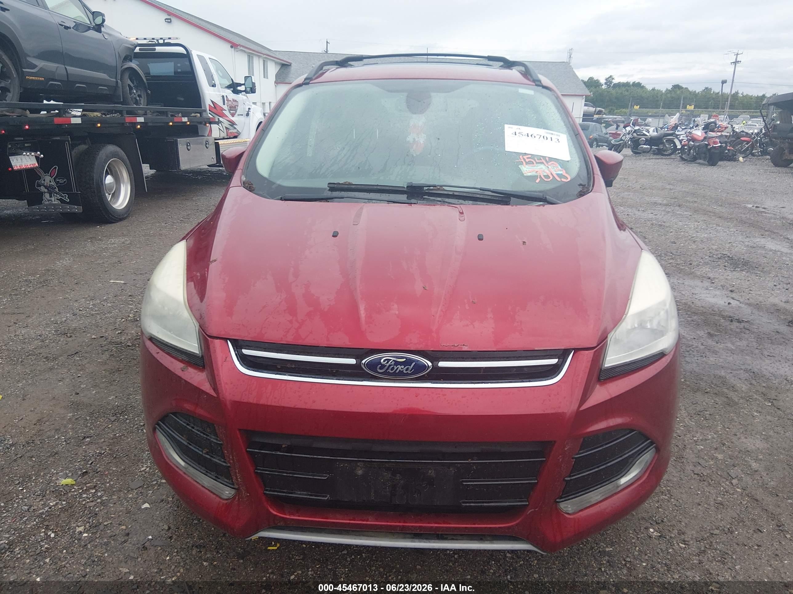 2013 Ford Escape Sel Red vin: 1FMCU9HX0DUD21702