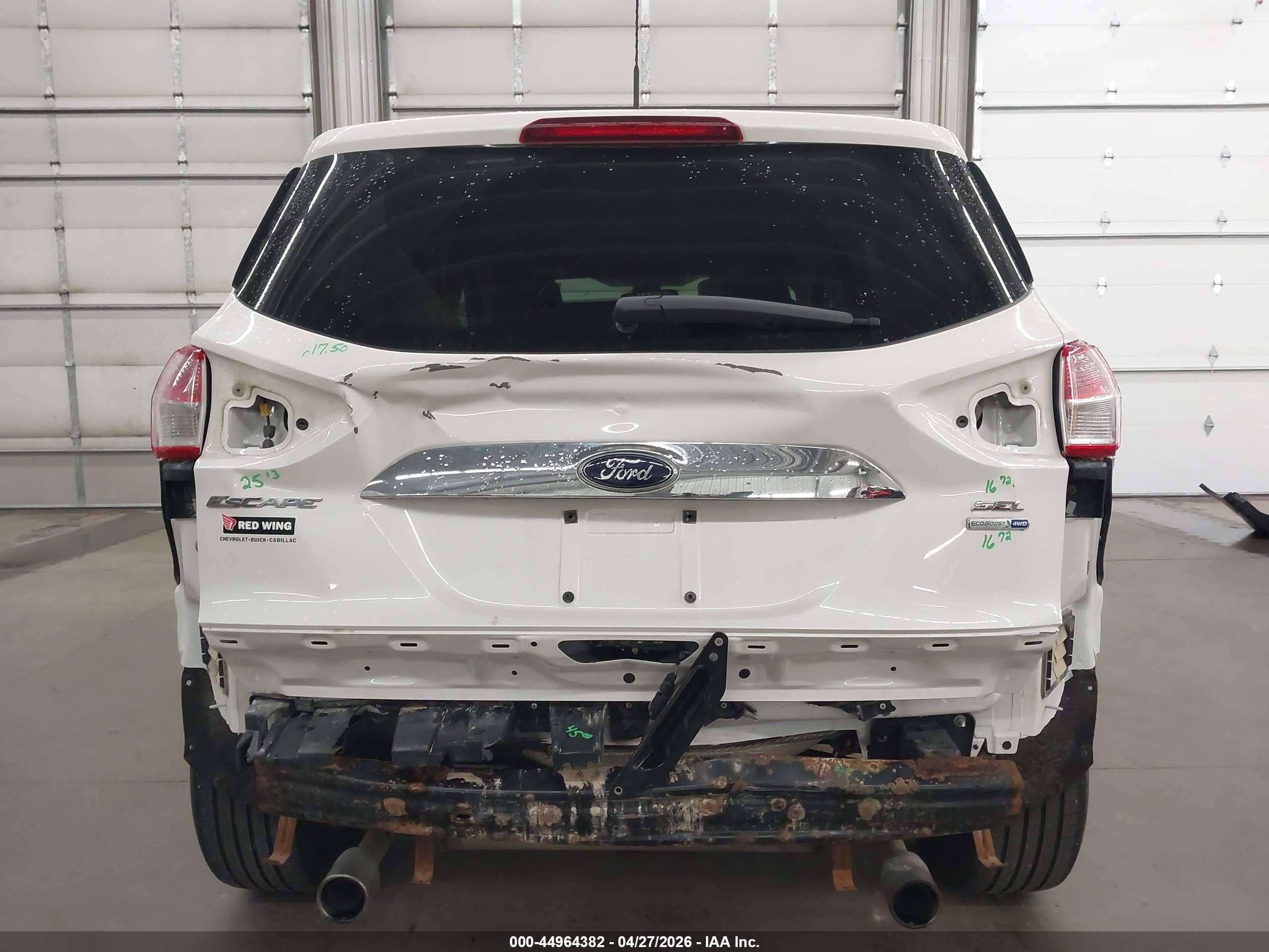 2013 Ford Escape Sel Белый vin: 1FMCU9HX1DUA24406