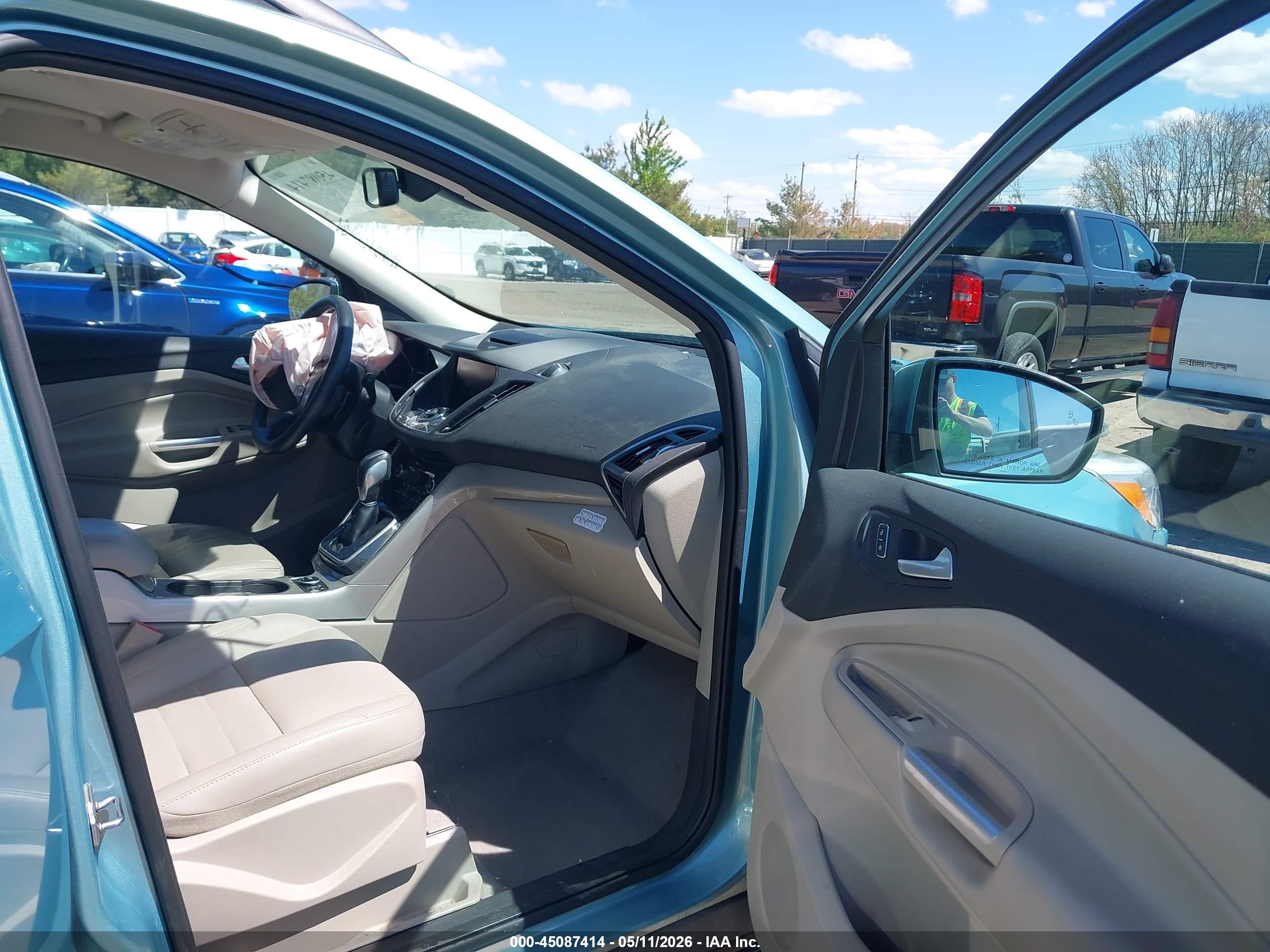 2013 Ford Escape Sel Light Blue vin: 1FMCU9HX1DUB81319
