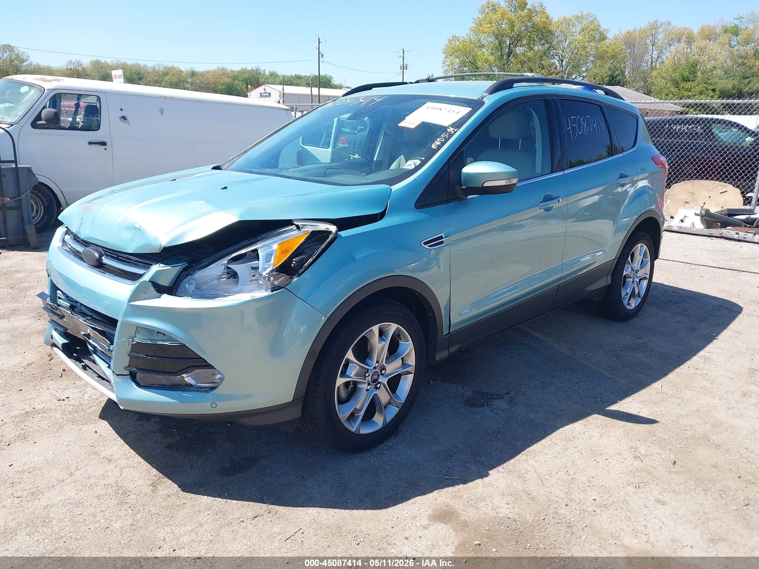2013 Ford Escape Sel Light Blue vin: 1FMCU9HX1DUB81319
