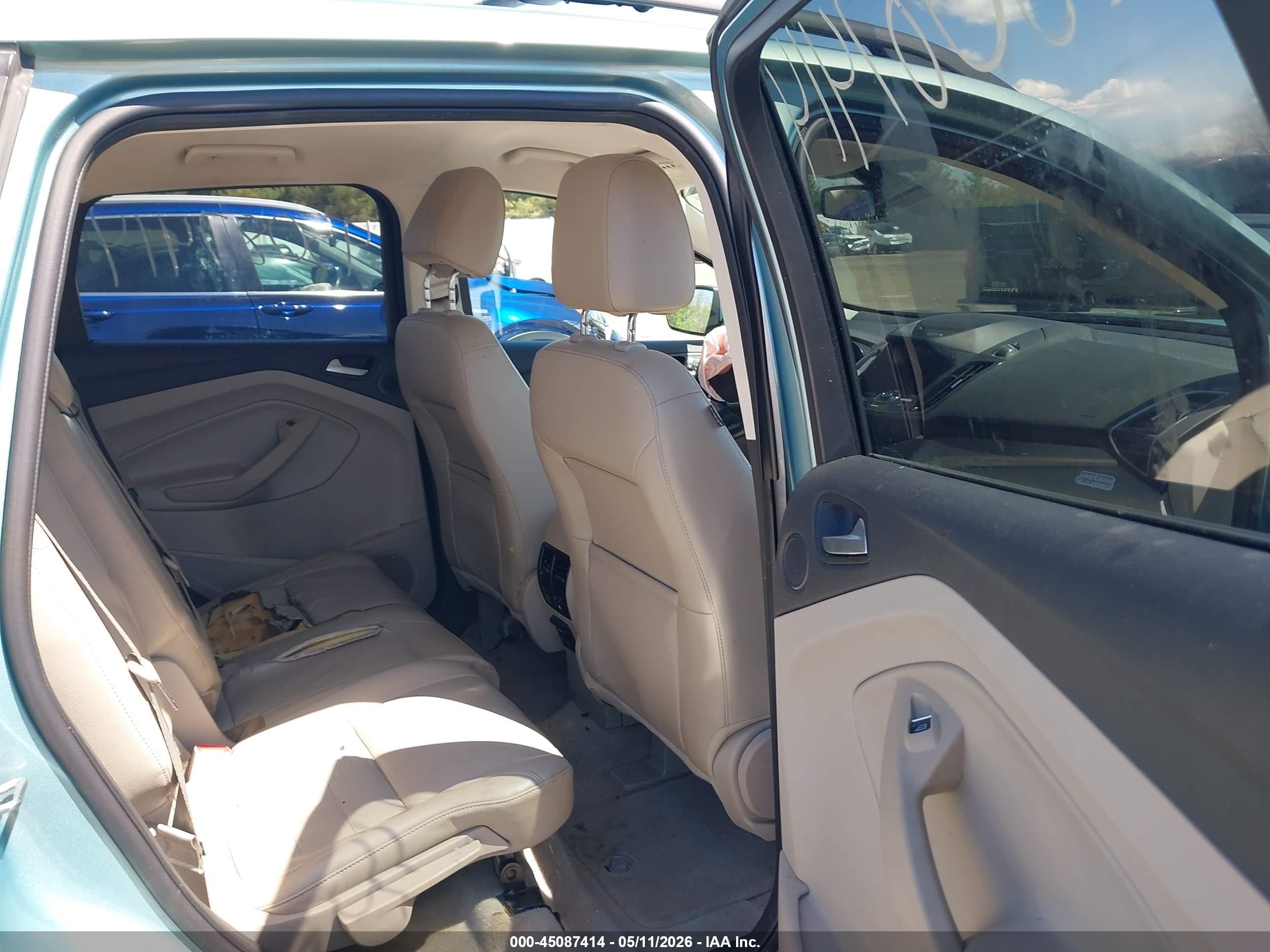2013 Ford Escape Sel Light Blue vin: 1FMCU9HX1DUB81319