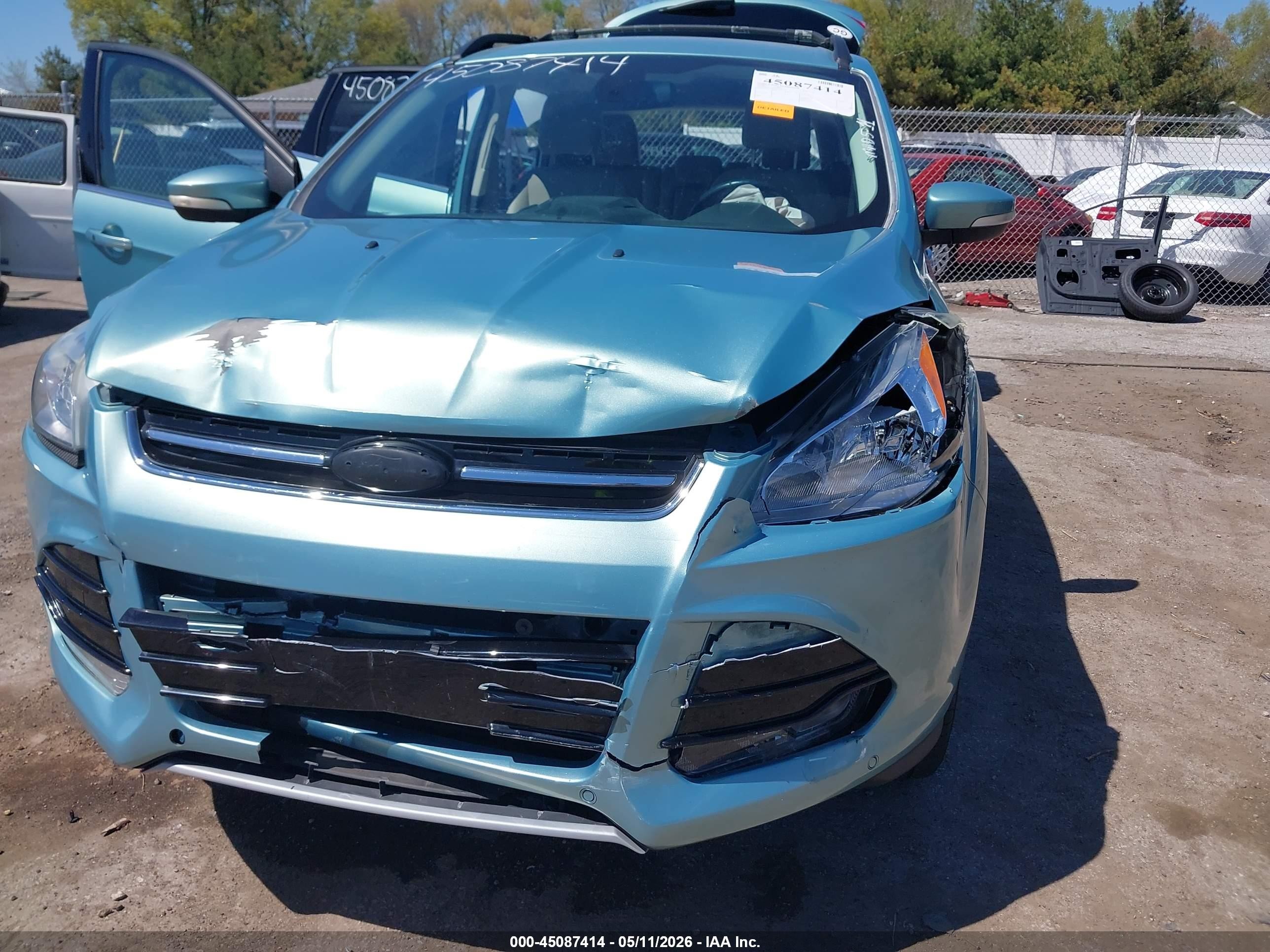 2013 Ford Escape Sel Light Blue vin: 1FMCU9HX1DUB81319