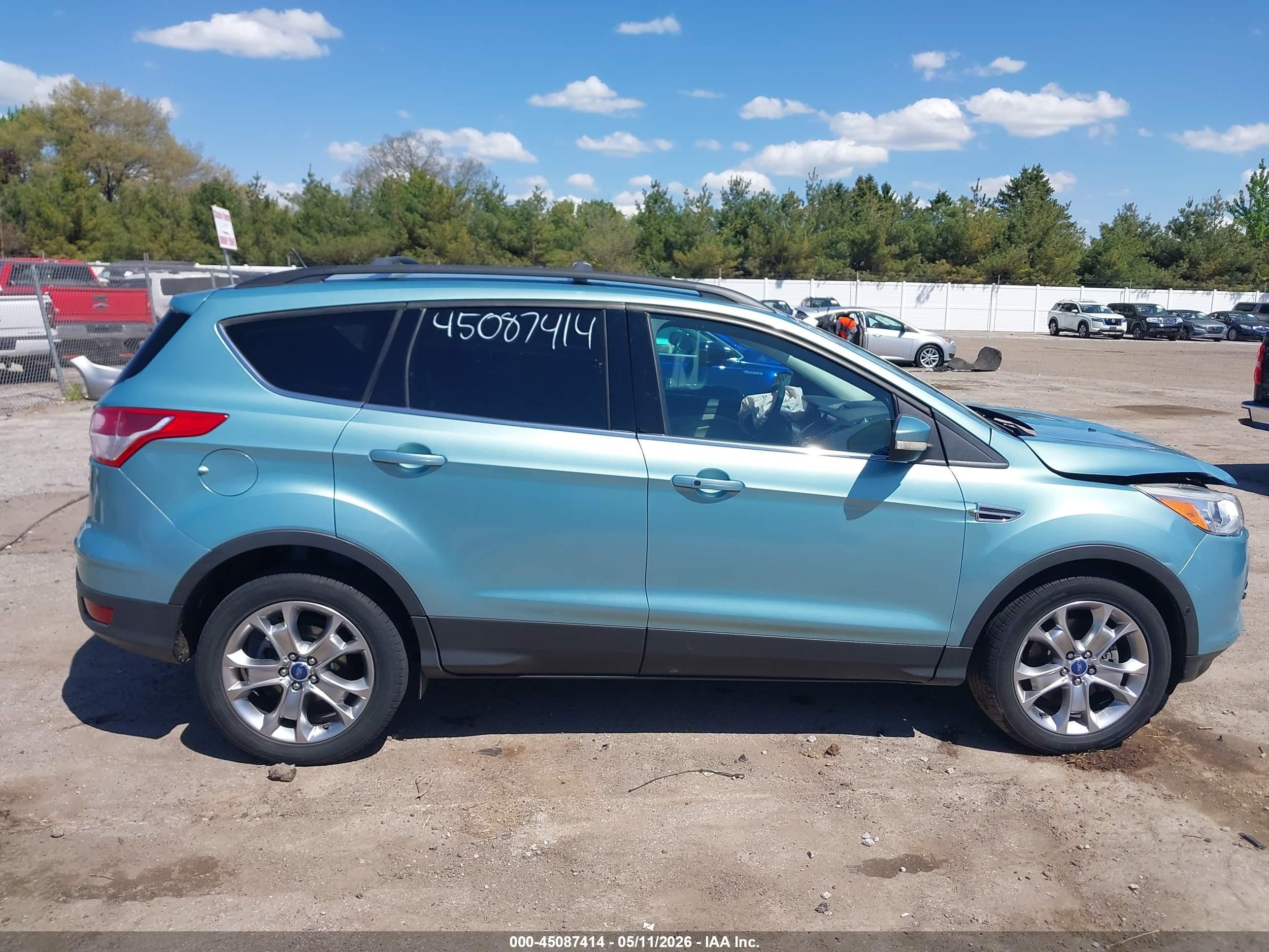 2013 Ford Escape Sel Light Blue vin: 1FMCU9HX1DUB81319