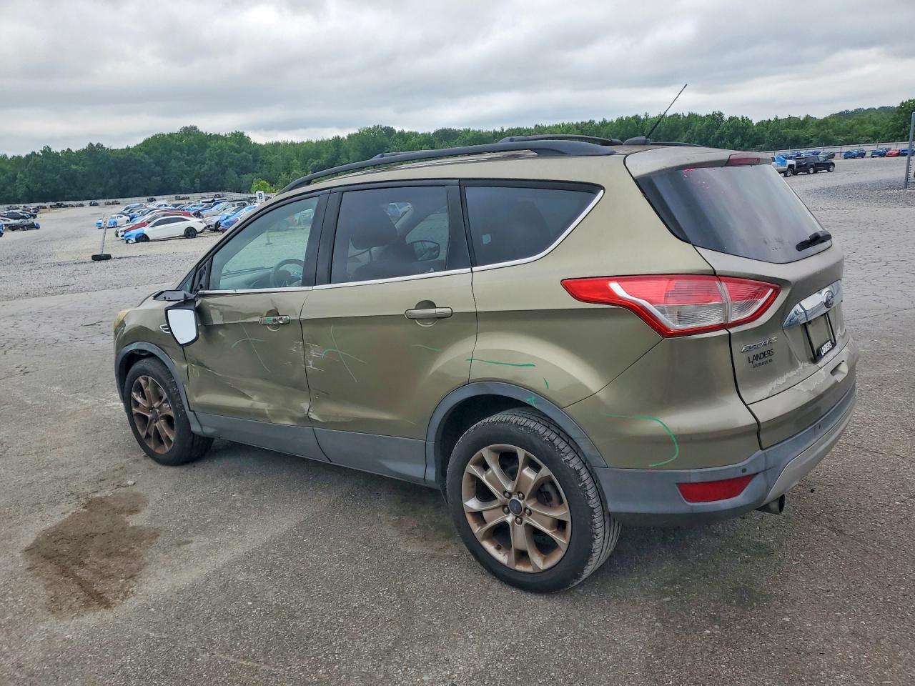 2013 Ford Escape Sel Зеленый vin: 1FMCU9HX1DUB83068