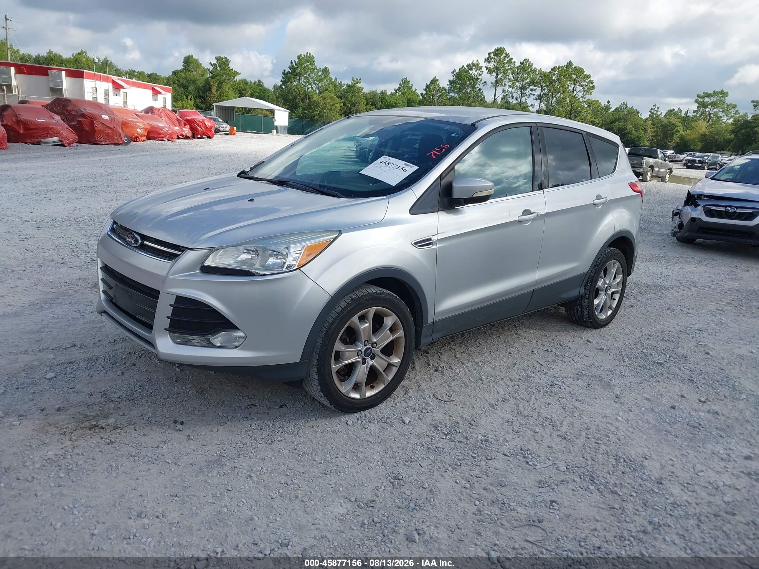 2013 Ford Escape Sel Серебряный vin: 1FMCU9HX1DUB98315
