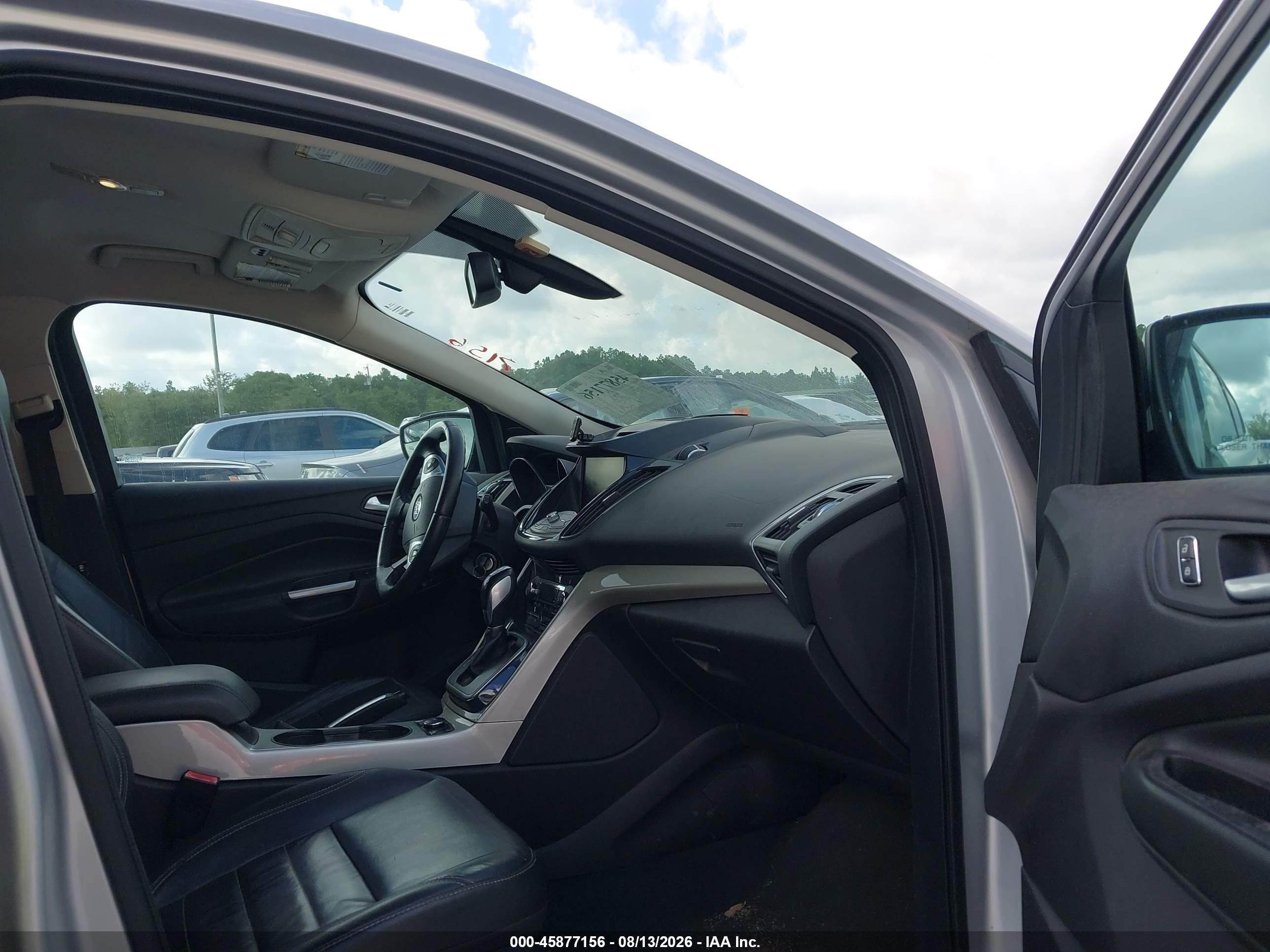 2013 Ford Escape Sel Серебряный vin: 1FMCU9HX1DUB98315