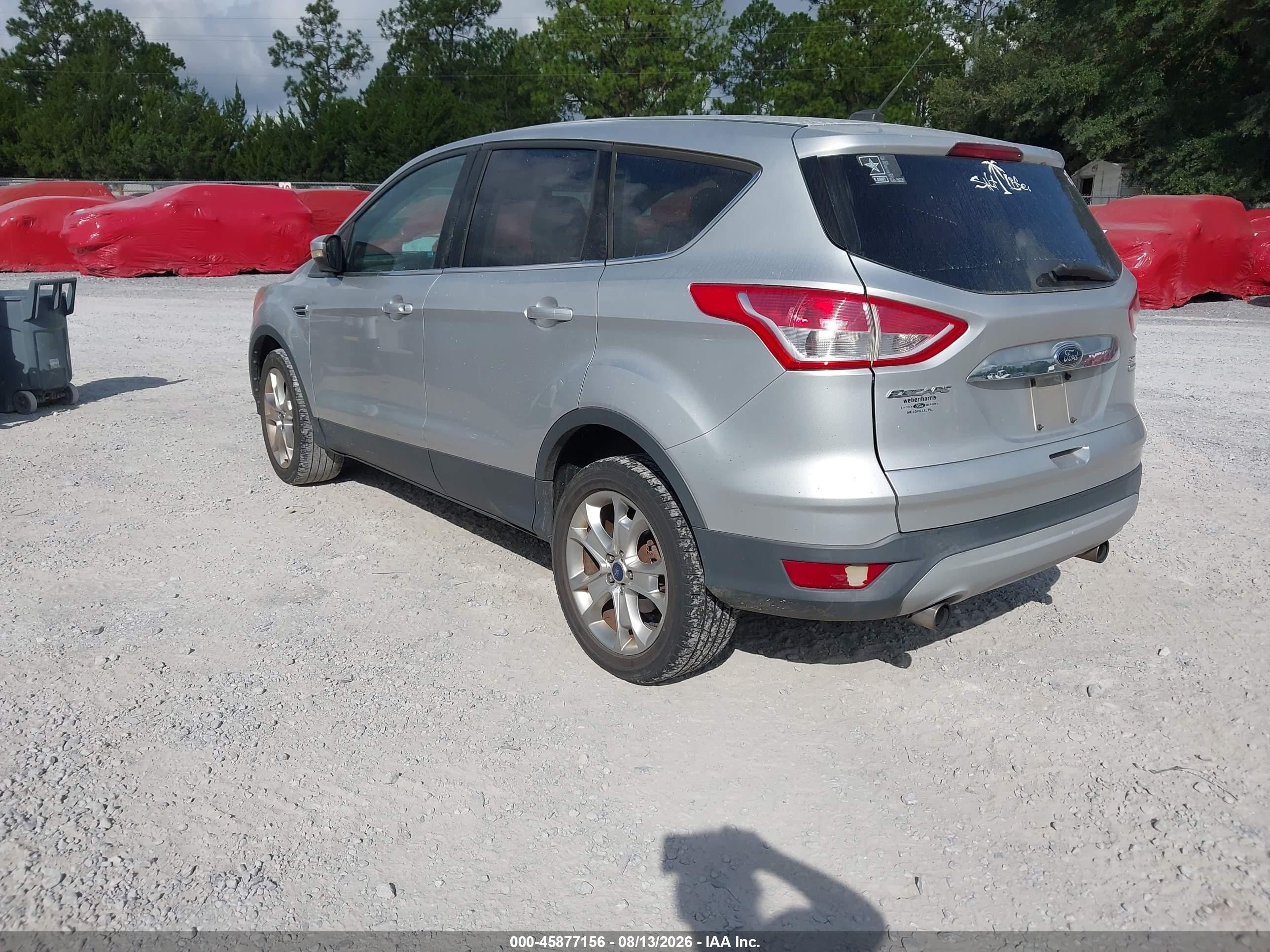 2013 Ford Escape Sel Серебряный vin: 1FMCU9HX1DUB98315