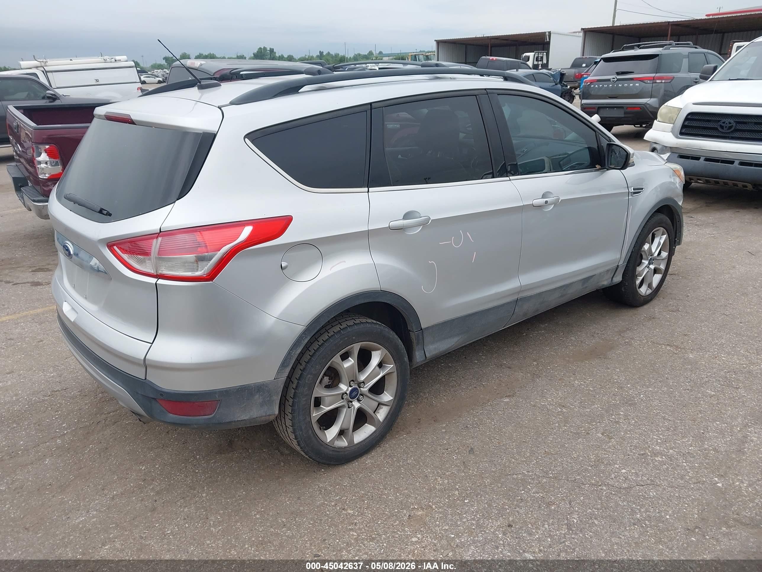 2013 Ford Escape Sel Gray vin: 1FMCU9HX1DUC16991