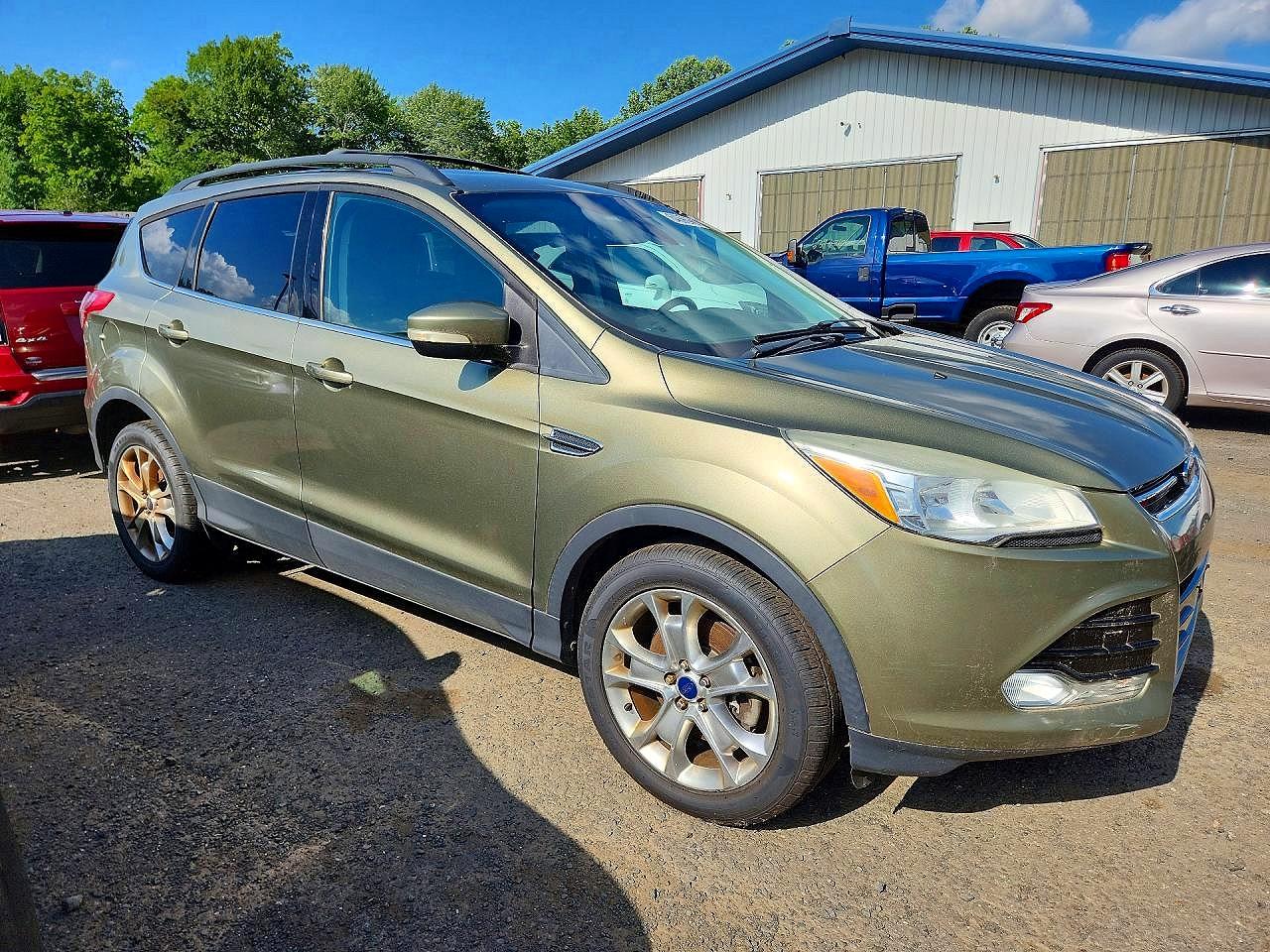 2013 Ford Escape Sel Green vin: 1FMCU9HX1DUD46706