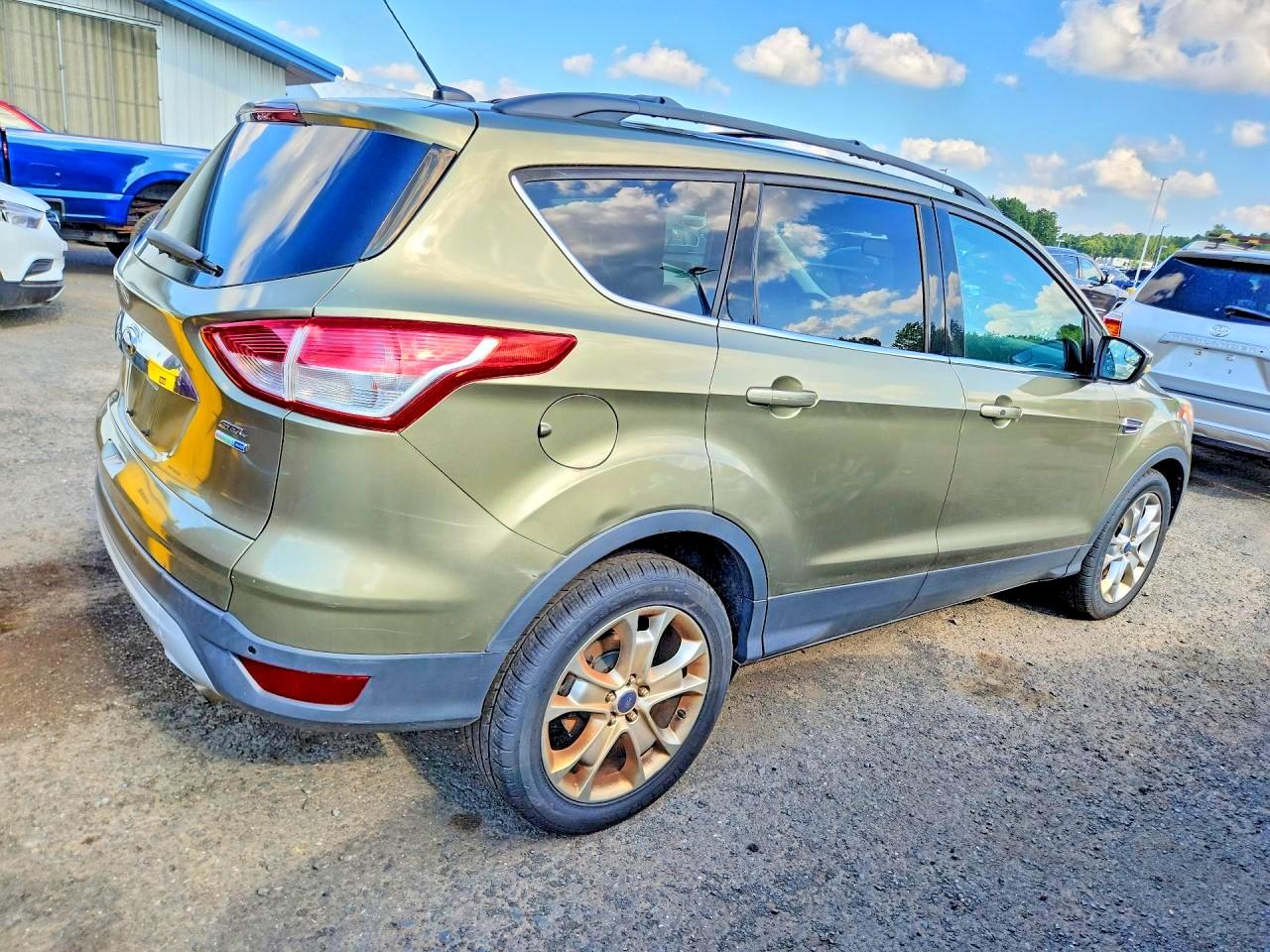 2013 Ford Escape Sel Green vin: 1FMCU9HX1DUD46706
