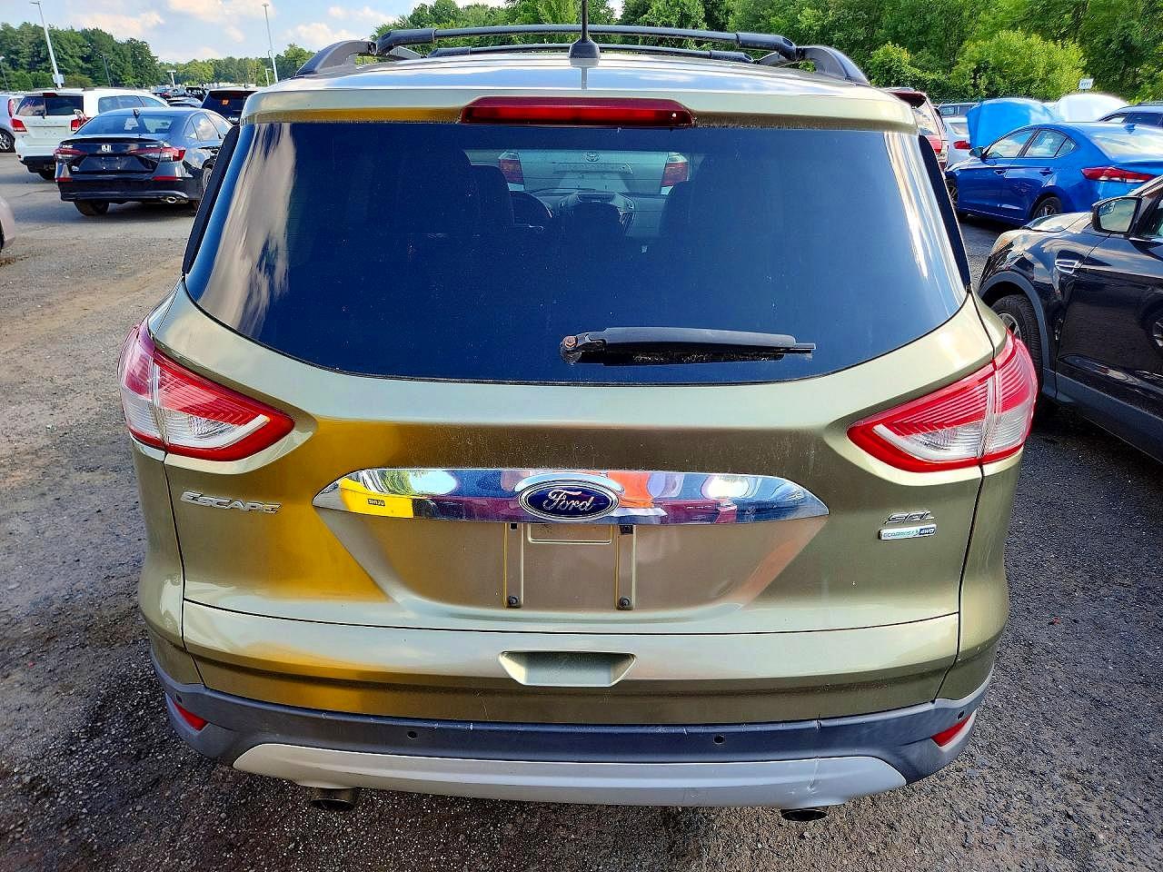 2013 Ford Escape Sel Green vin: 1FMCU9HX1DUD46706
