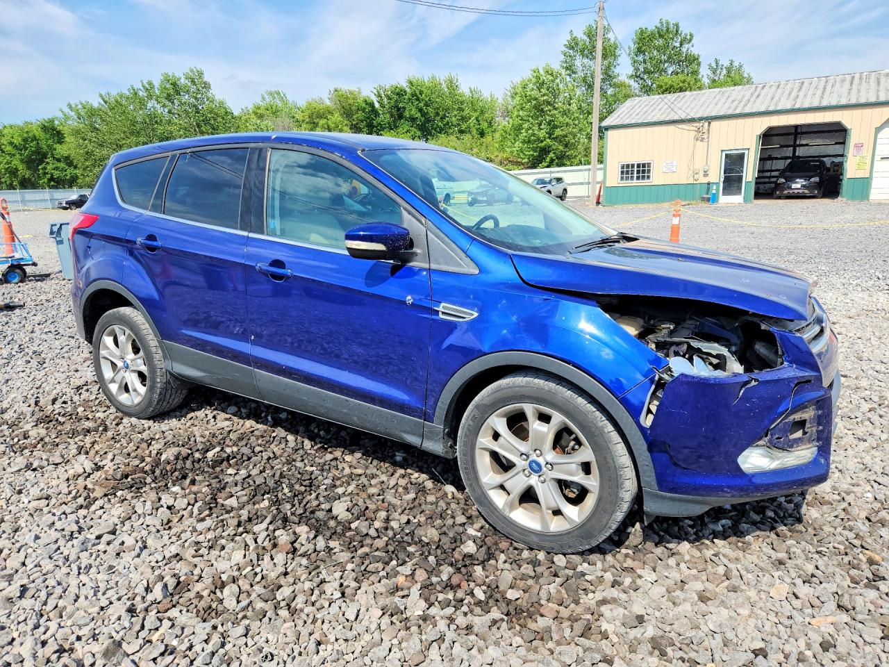 2013 Ford Escape Sel Blue vin: 1FMCU9HX2DUB02711