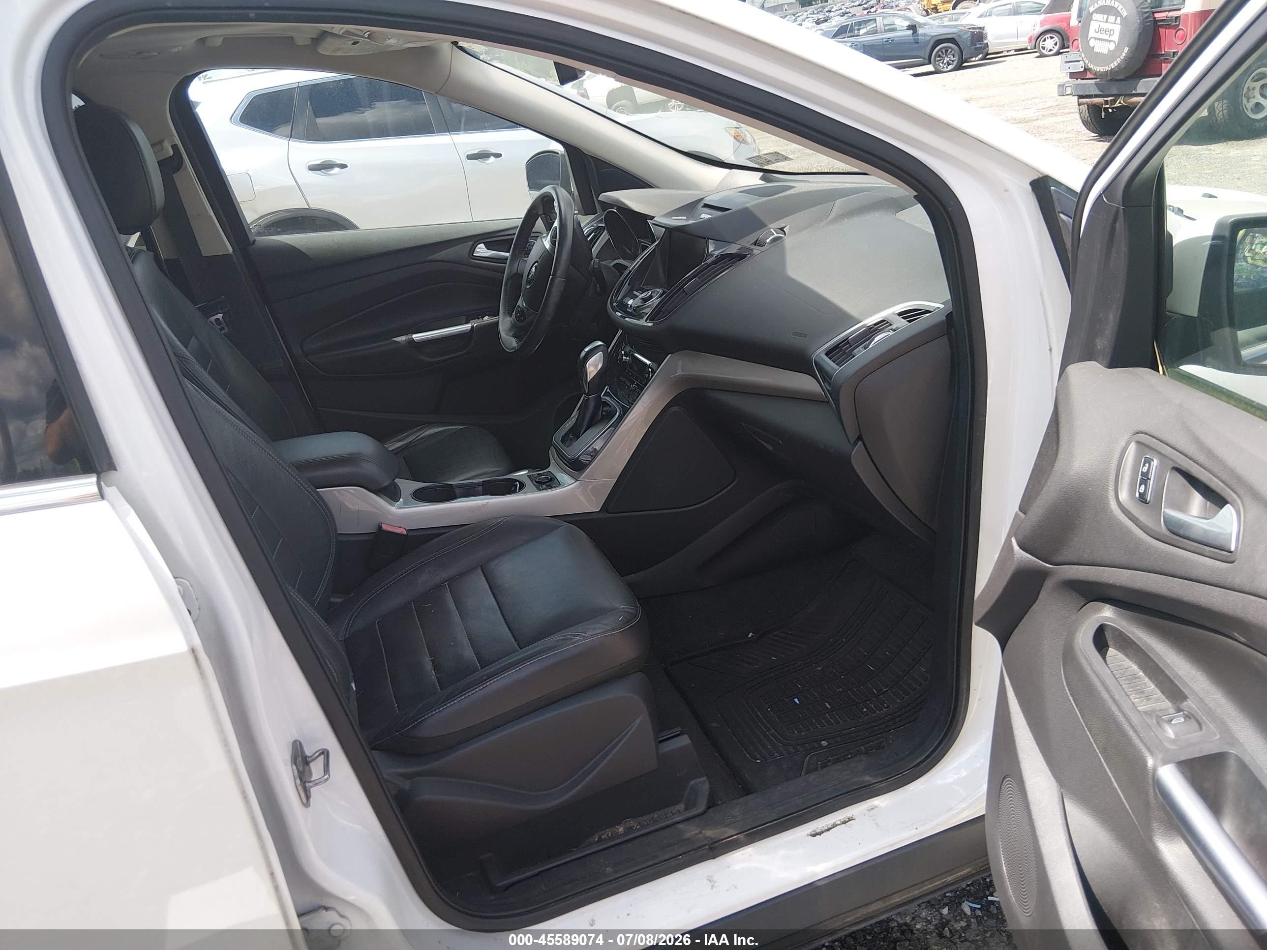 2013 Ford Escape Sel White vin: 1FMCU9HX2DUB76193