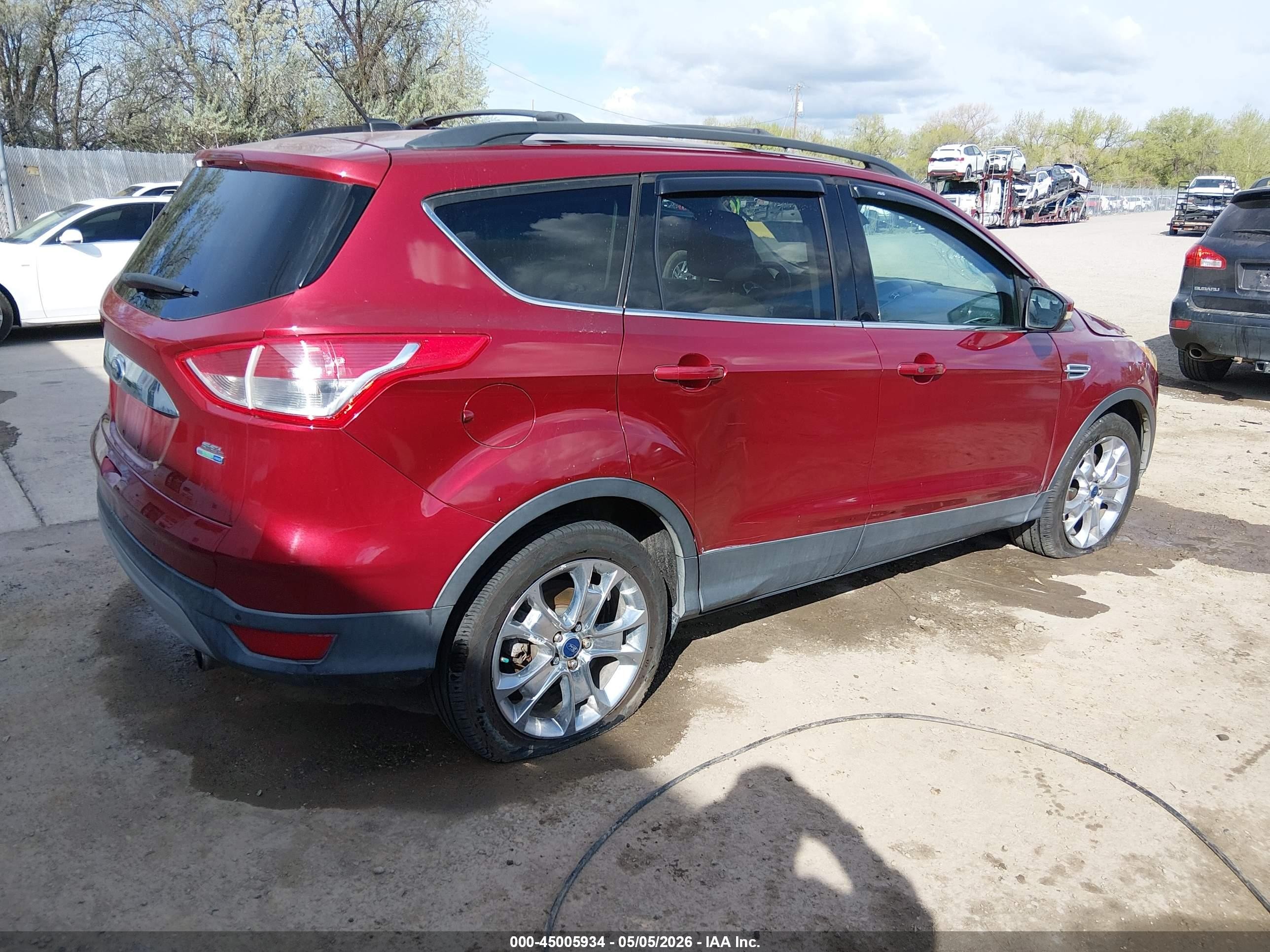 2013 Ford Escape Sel Maroon vin: 1FMCU9HX2DUB89011