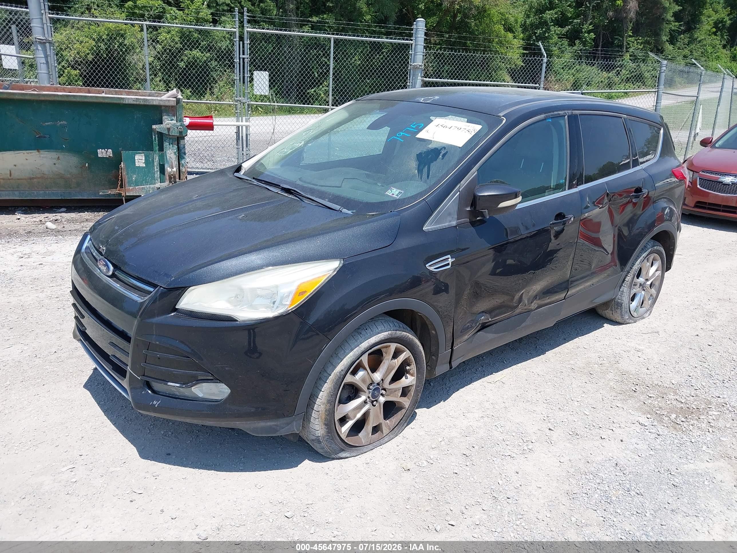 2013 Ford Escape Sel Черный vin: 1FMCU9HX2DUC30902