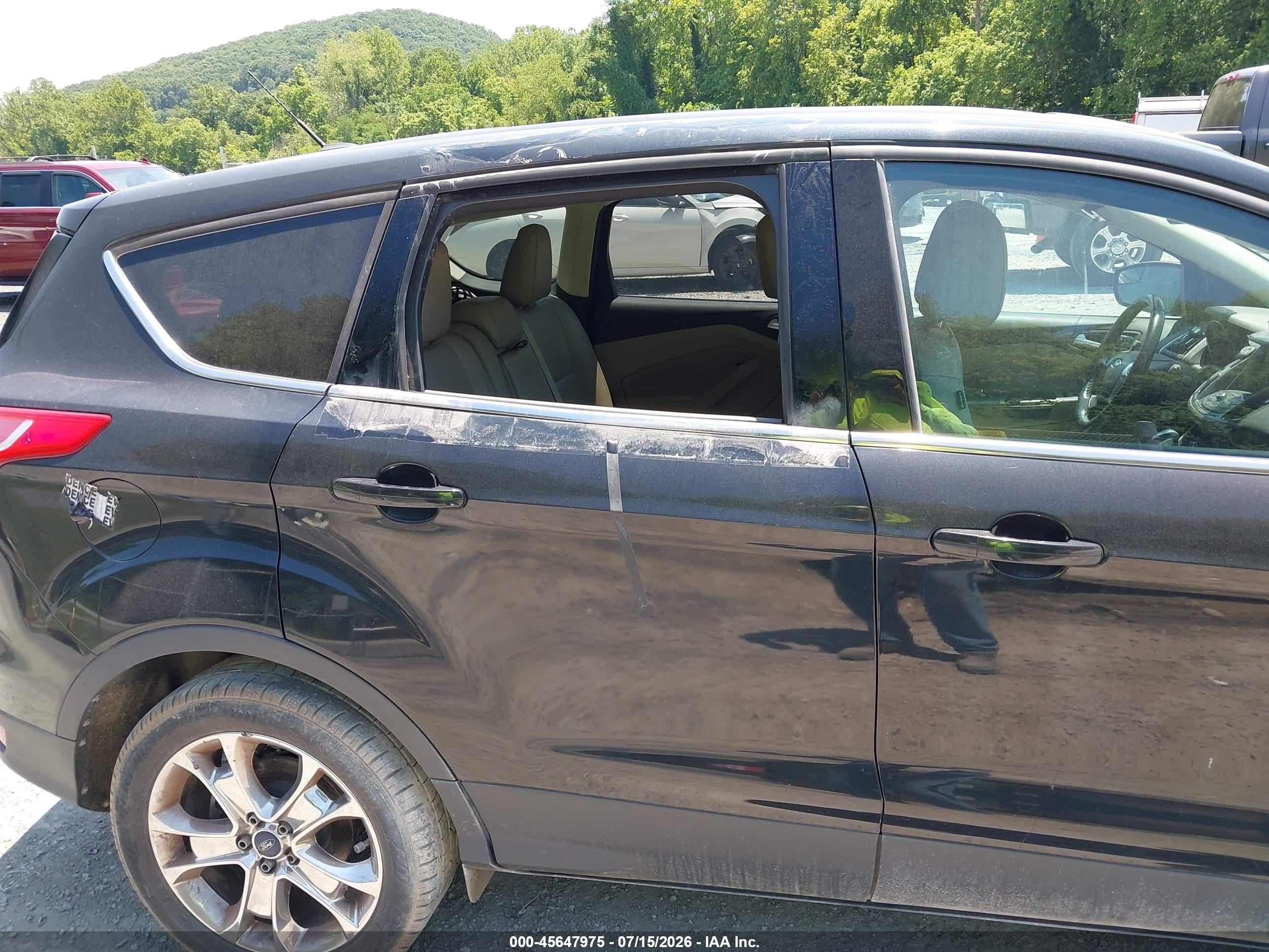 2013 Ford Escape Sel Черный vin: 1FMCU9HX2DUC30902