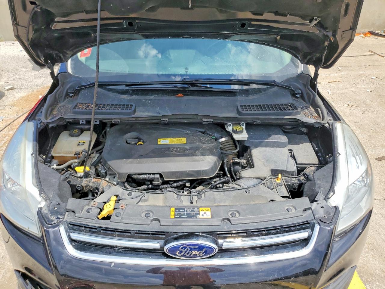 2013 Ford Escape Sel Черный vin: 1FMCU9HX2DUC32858