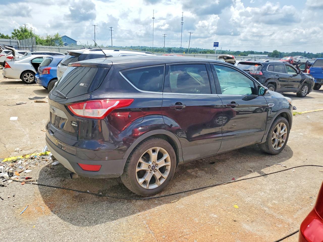 2013 Ford Escape Sel Черный vin: 1FMCU9HX2DUC32858