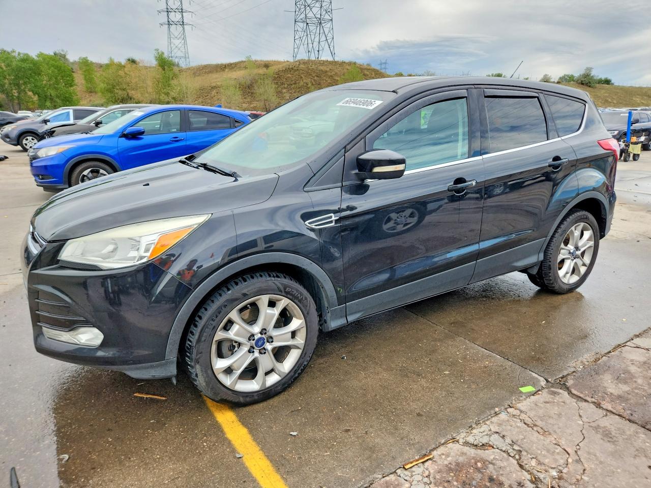 2013 Ford Escape Sel Black vin: 1FMCU9HX3DUB27892