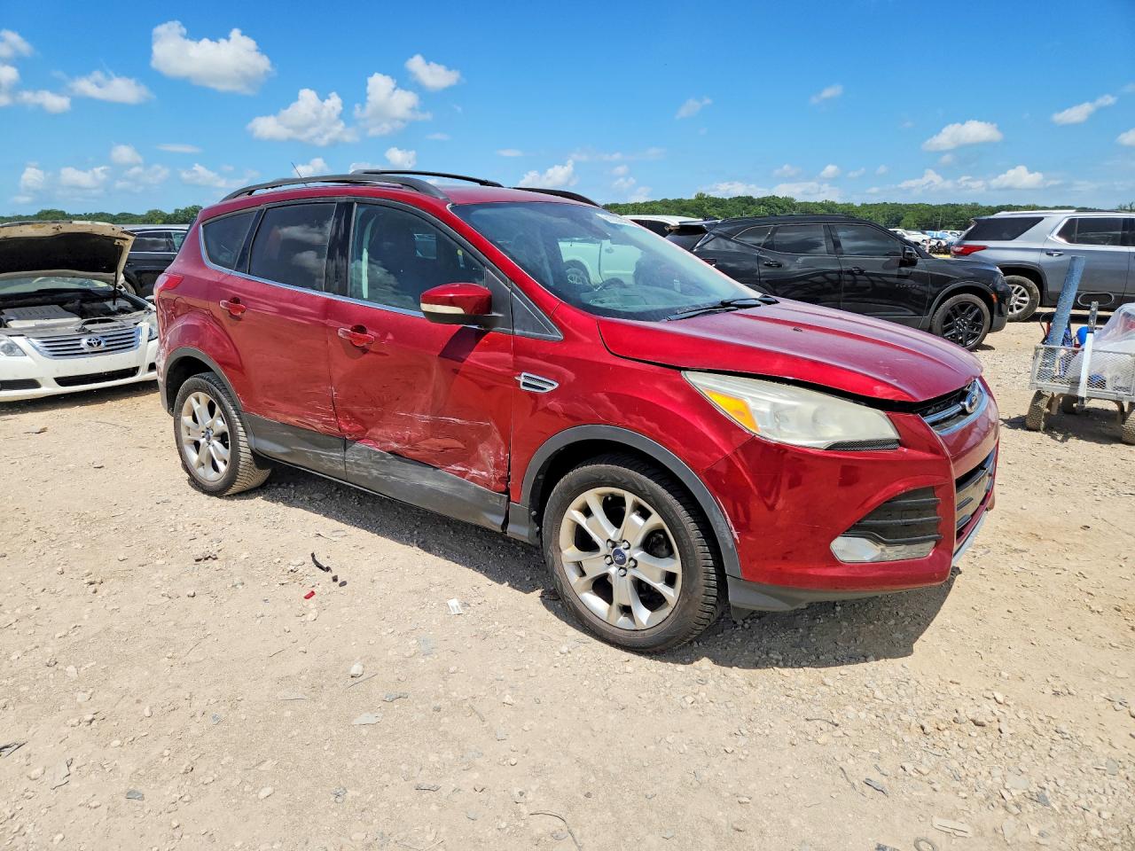 2013 Ford Escape Sel Красный vin: 1FMCU9HX3DUB40044