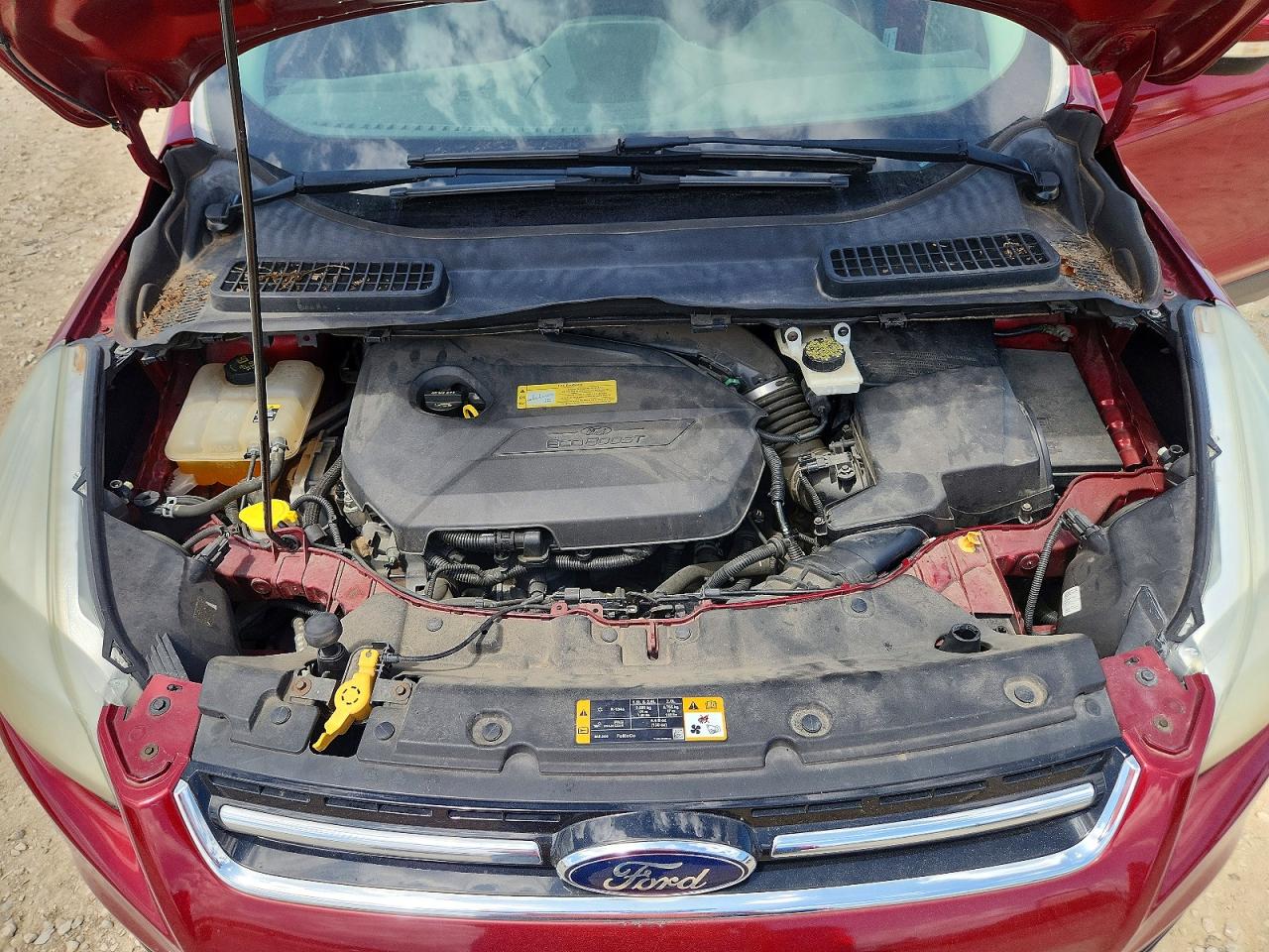 2013 Ford Escape Sel Красный vin: 1FMCU9HX3DUB40044