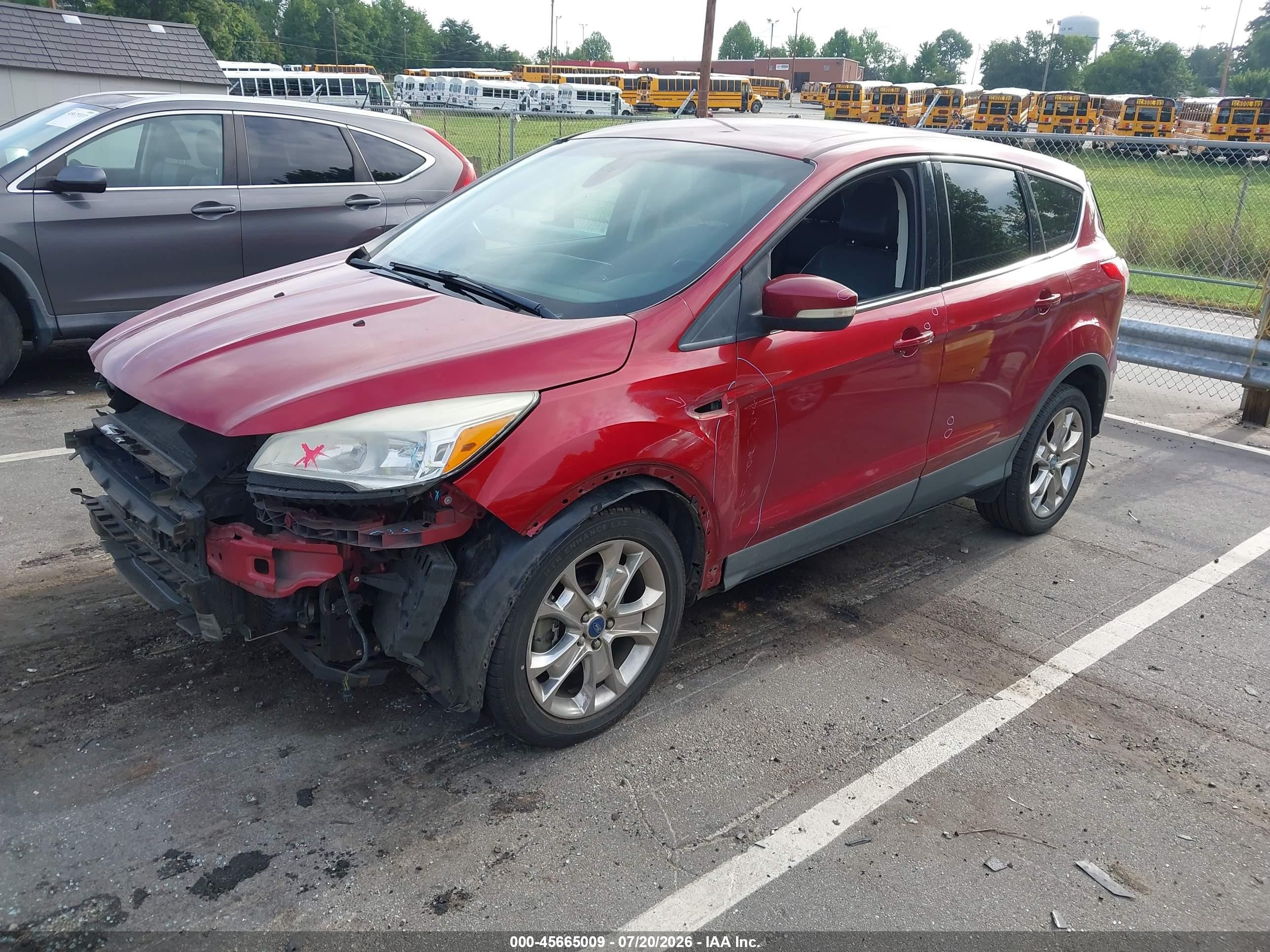 2013 Ford Escape Sel Red vin: 1FMCU9HX3DUB80527