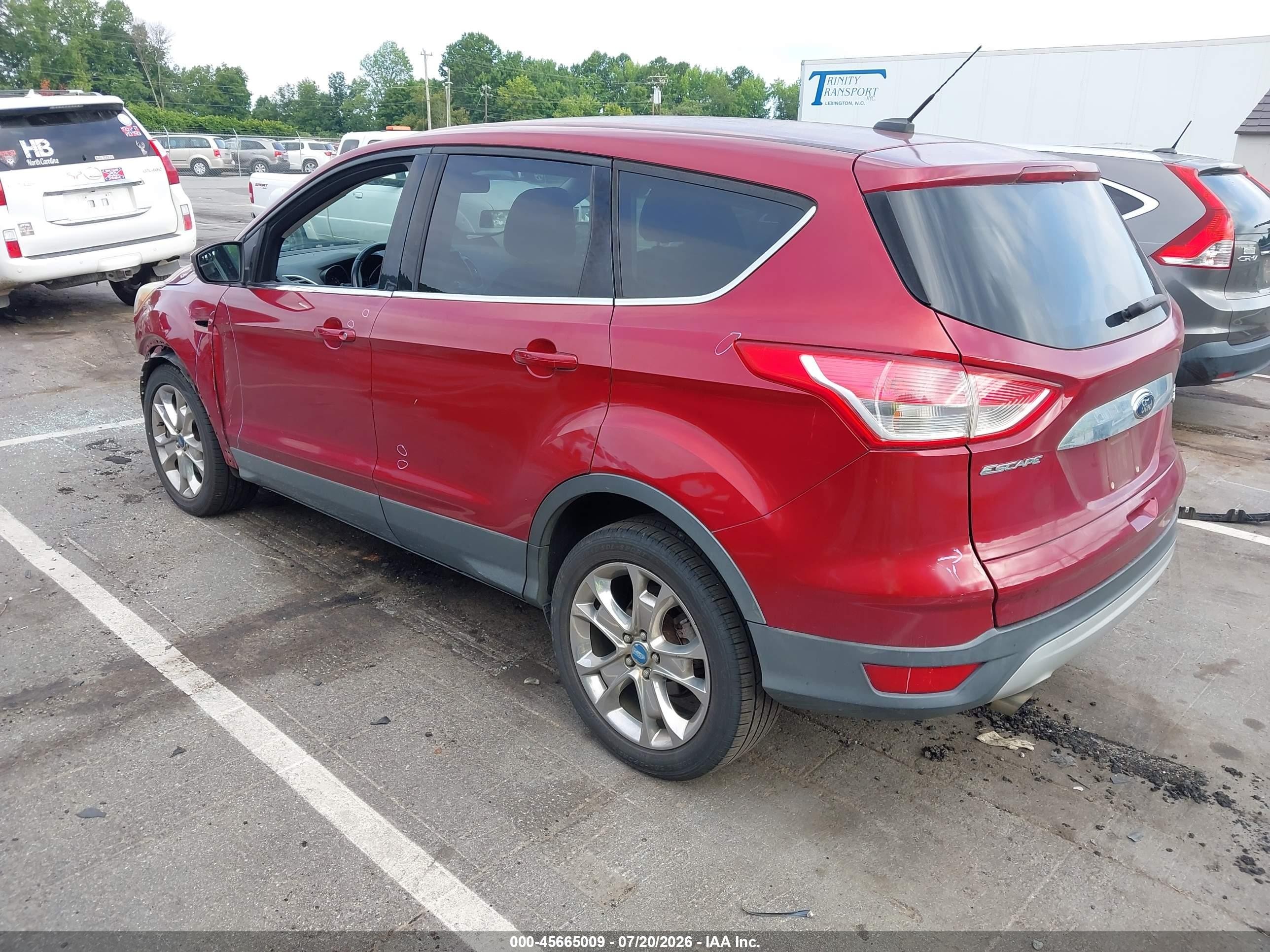2013 Ford Escape Sel Red vin: 1FMCU9HX3DUB80527
