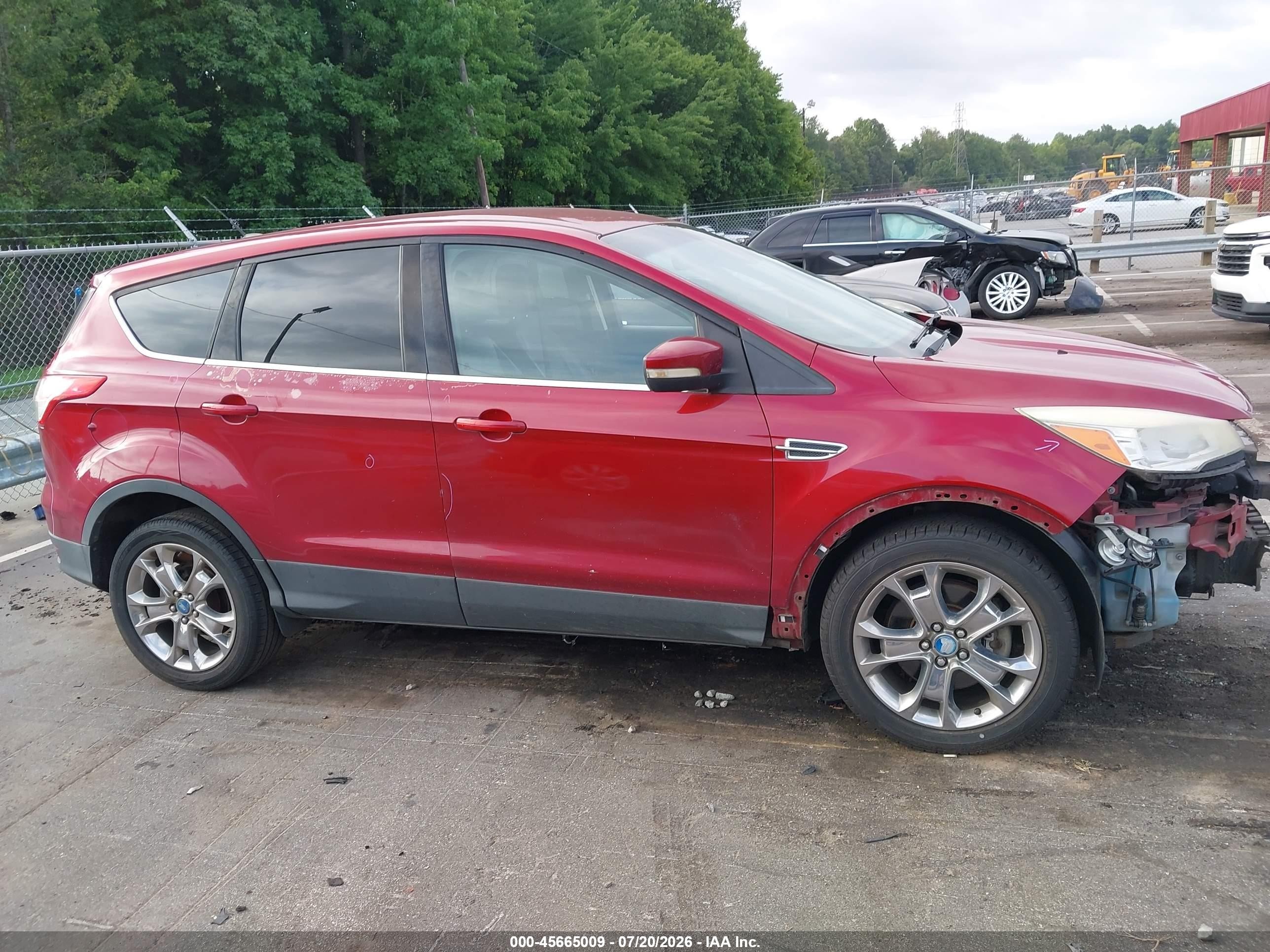 2013 Ford Escape Sel Red vin: 1FMCU9HX3DUB80527