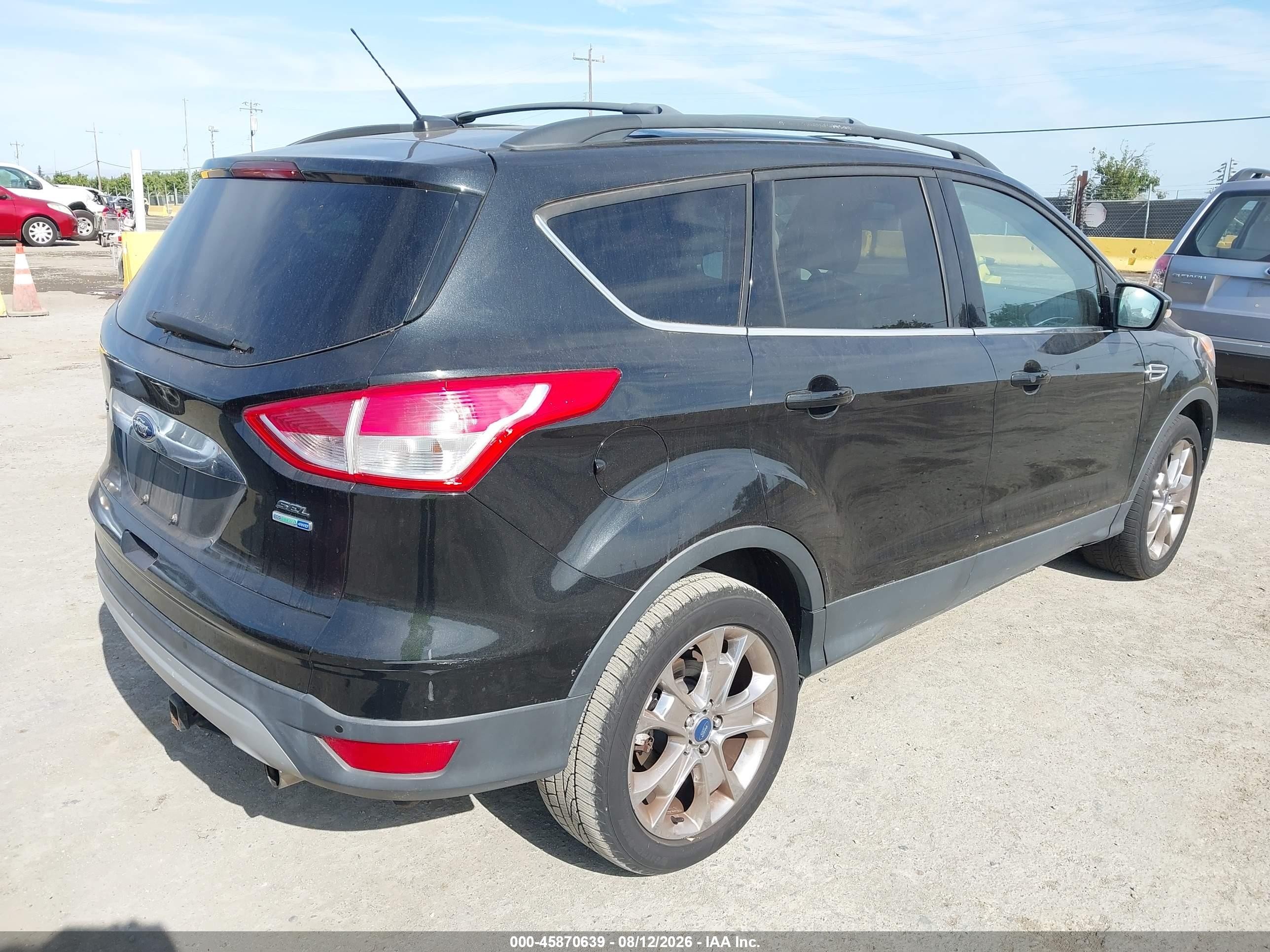 2013 Ford Escape Sel Black vin: 1FMCU9HX3DUC78960