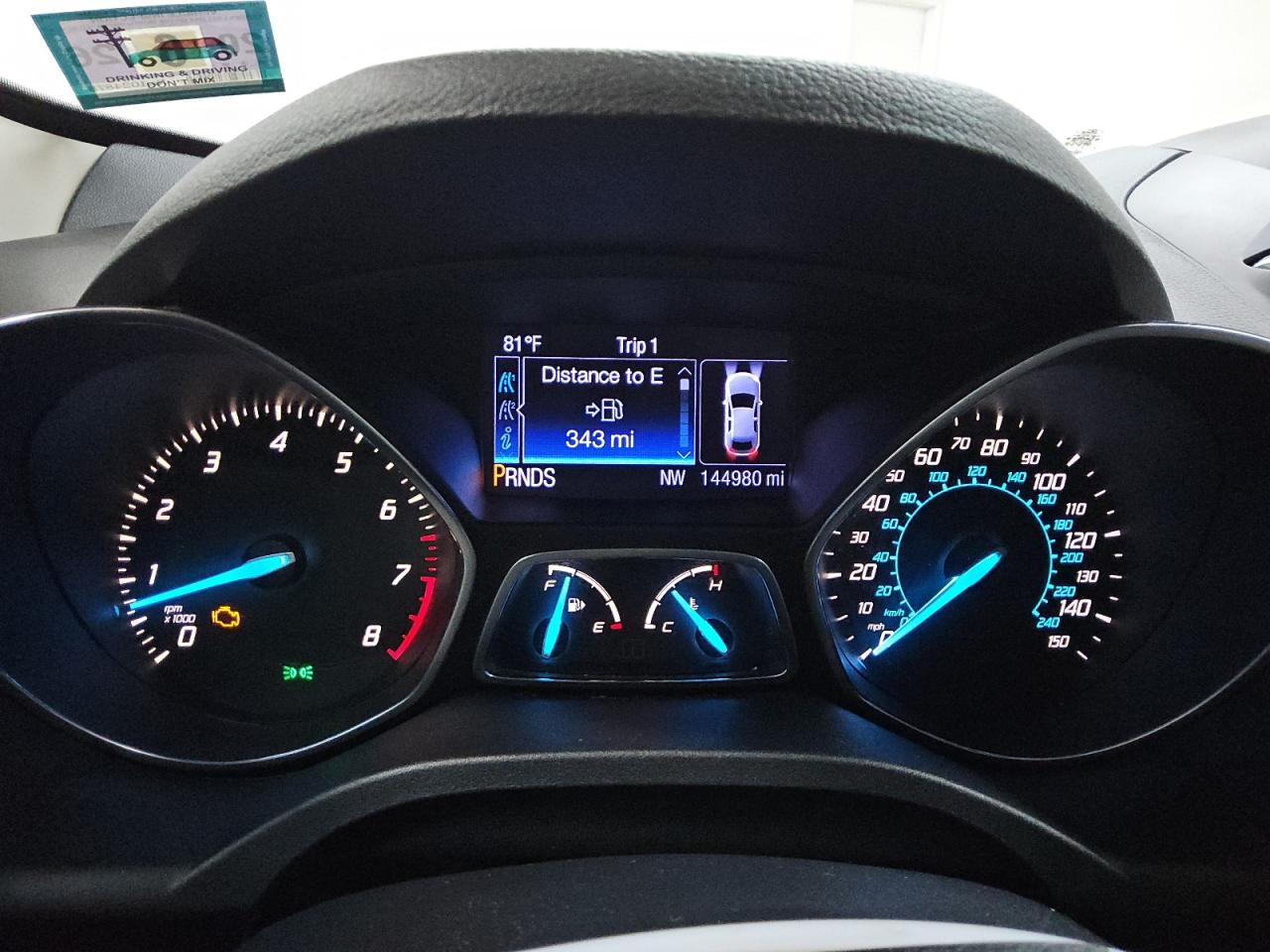 2013 Ford Escape Sel Gray vin: 1FMCU9HX4DUB12057 Damage: Warning Light - Engine, On, Unacceptable
