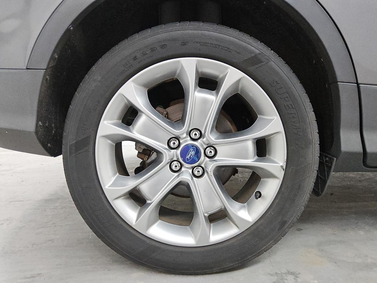 2013 Ford Escape Sel Gray vin: 1FMCU9HX4DUB12057 Damage: Right Rear Wheel, Curb Rash, 1/2 To 1 Inch
