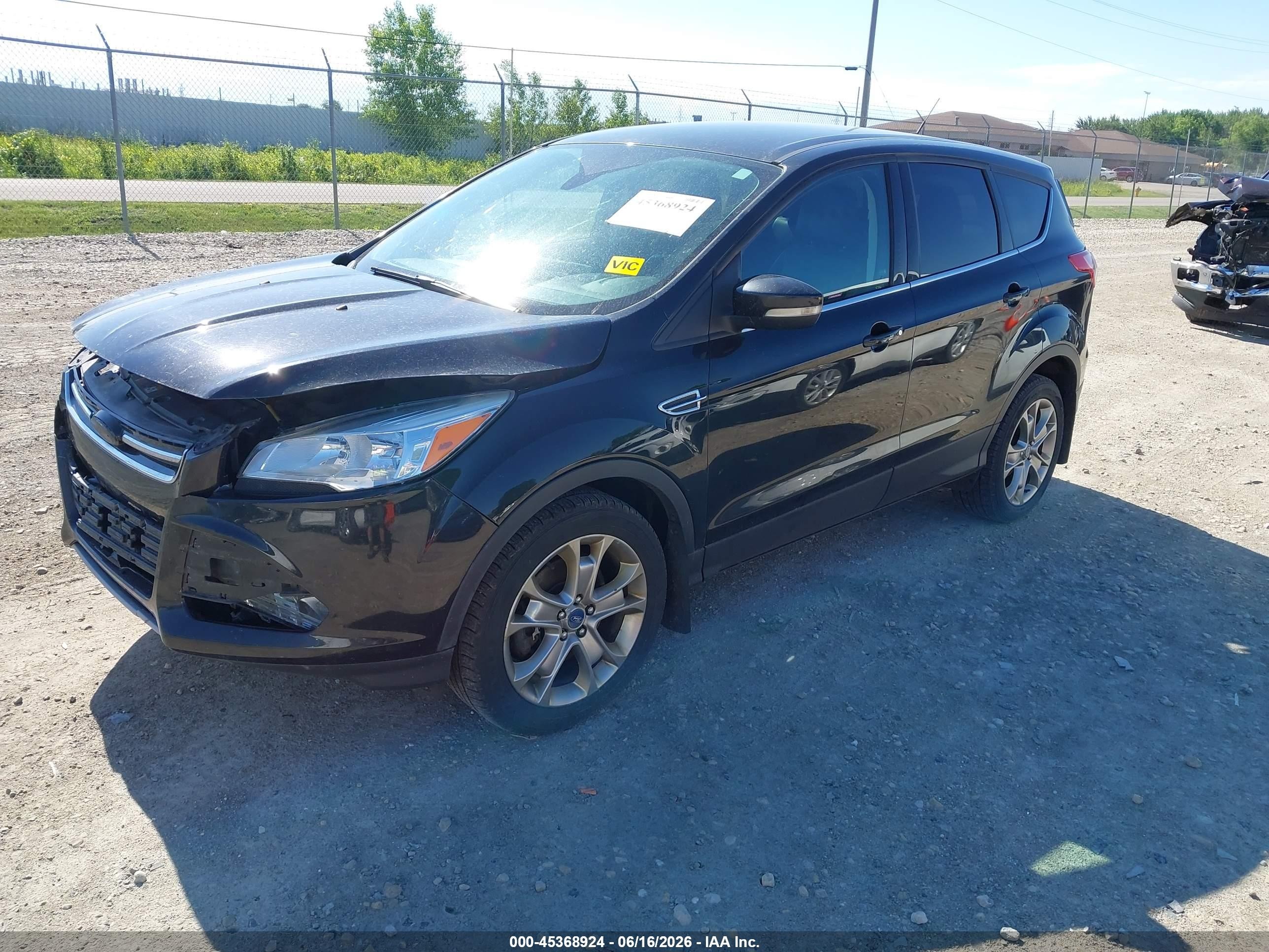 2013 Ford Escape Sel Черный vin: 1FMCU9HX4DUB13578