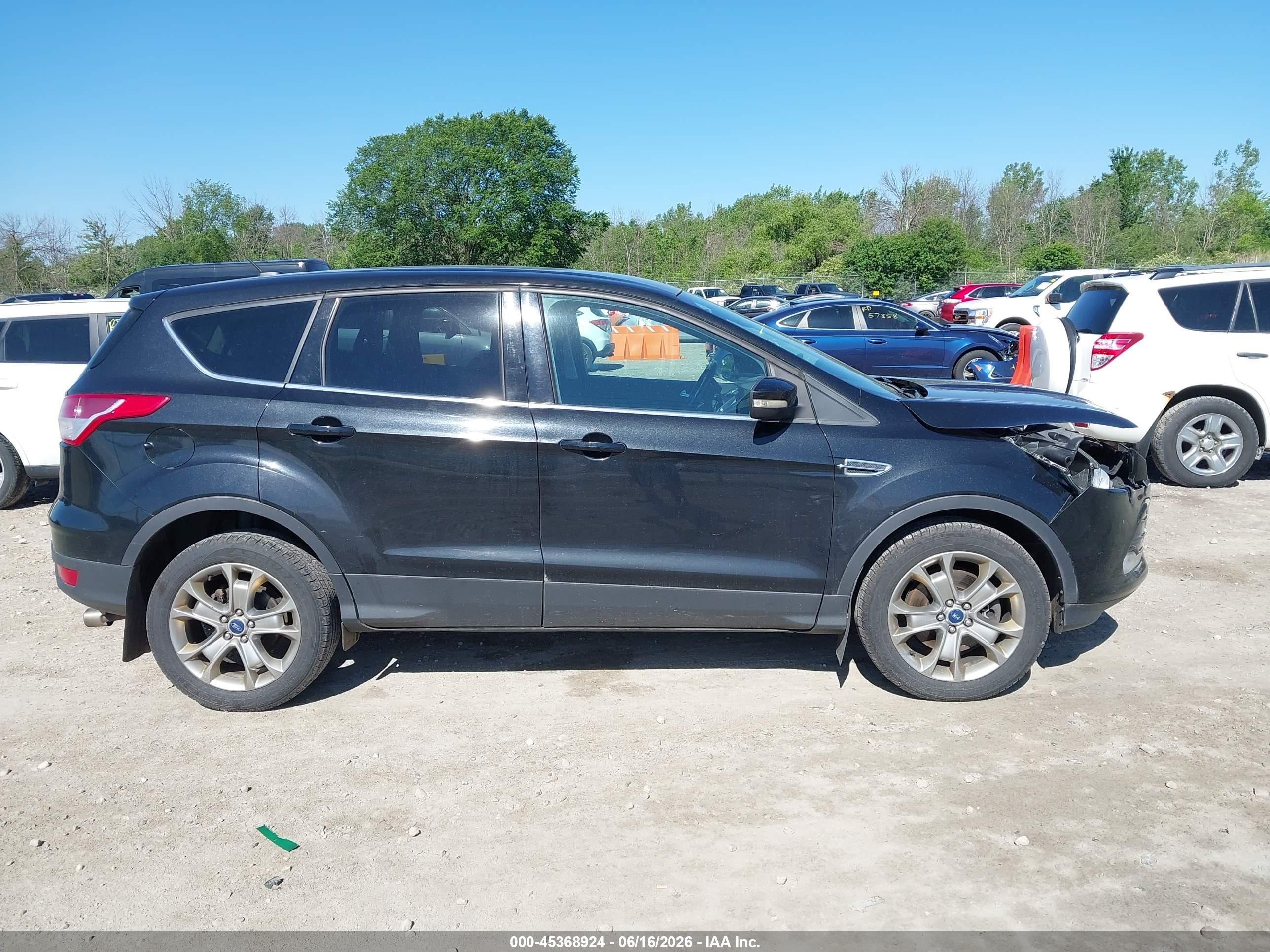 2013 Ford Escape Sel Черный vin: 1FMCU9HX4DUB13578