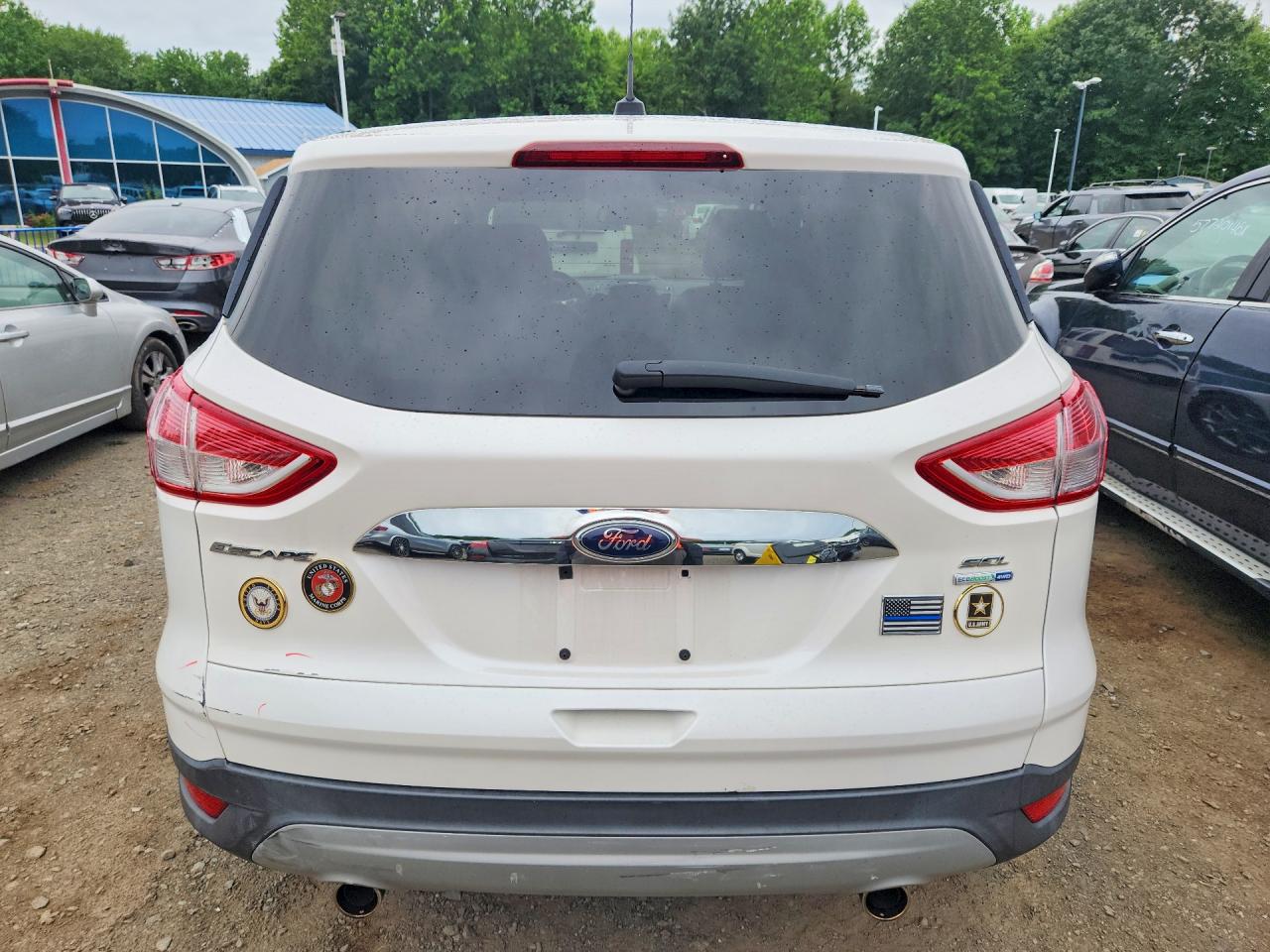2013 Ford Escape Sel White vin: 1FMCU9HX4DUB48900