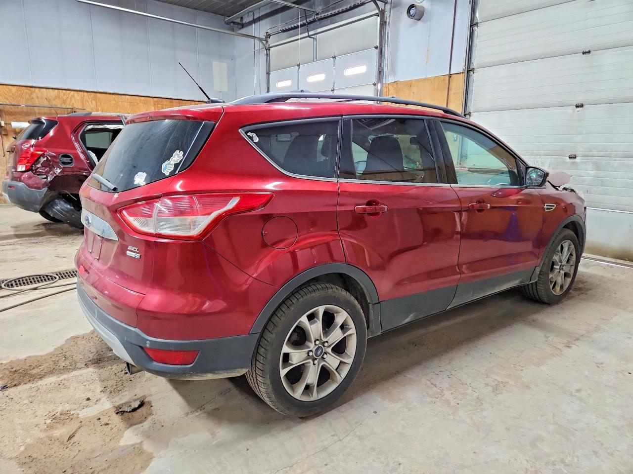 2013 Ford Escape Sel Red vin: 1FMCU9HX4DUB93836