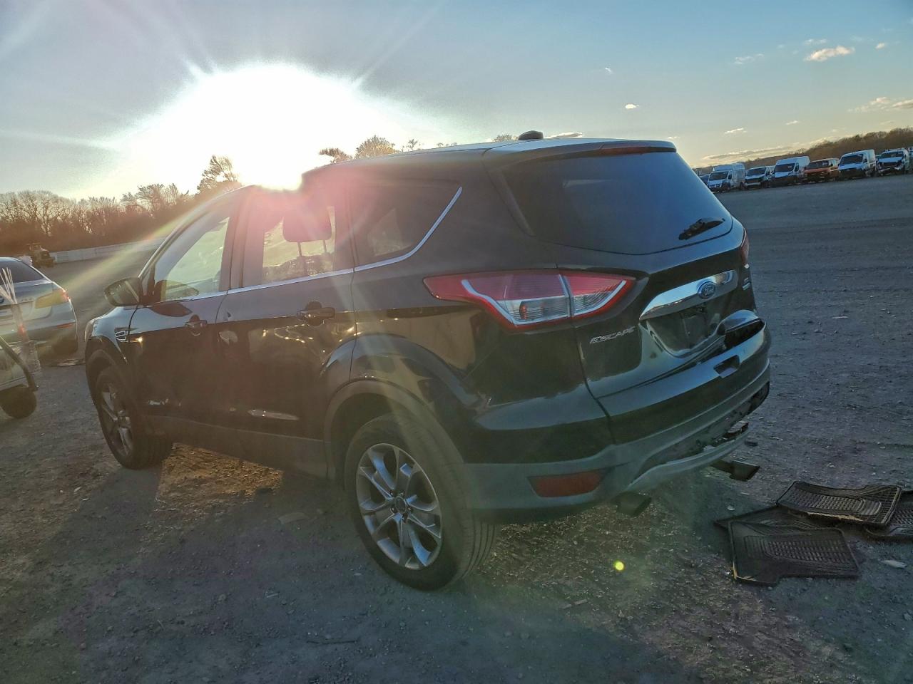 2013 Ford Escape Sel Черный vin: 1FMCU9HX5DUD72080
