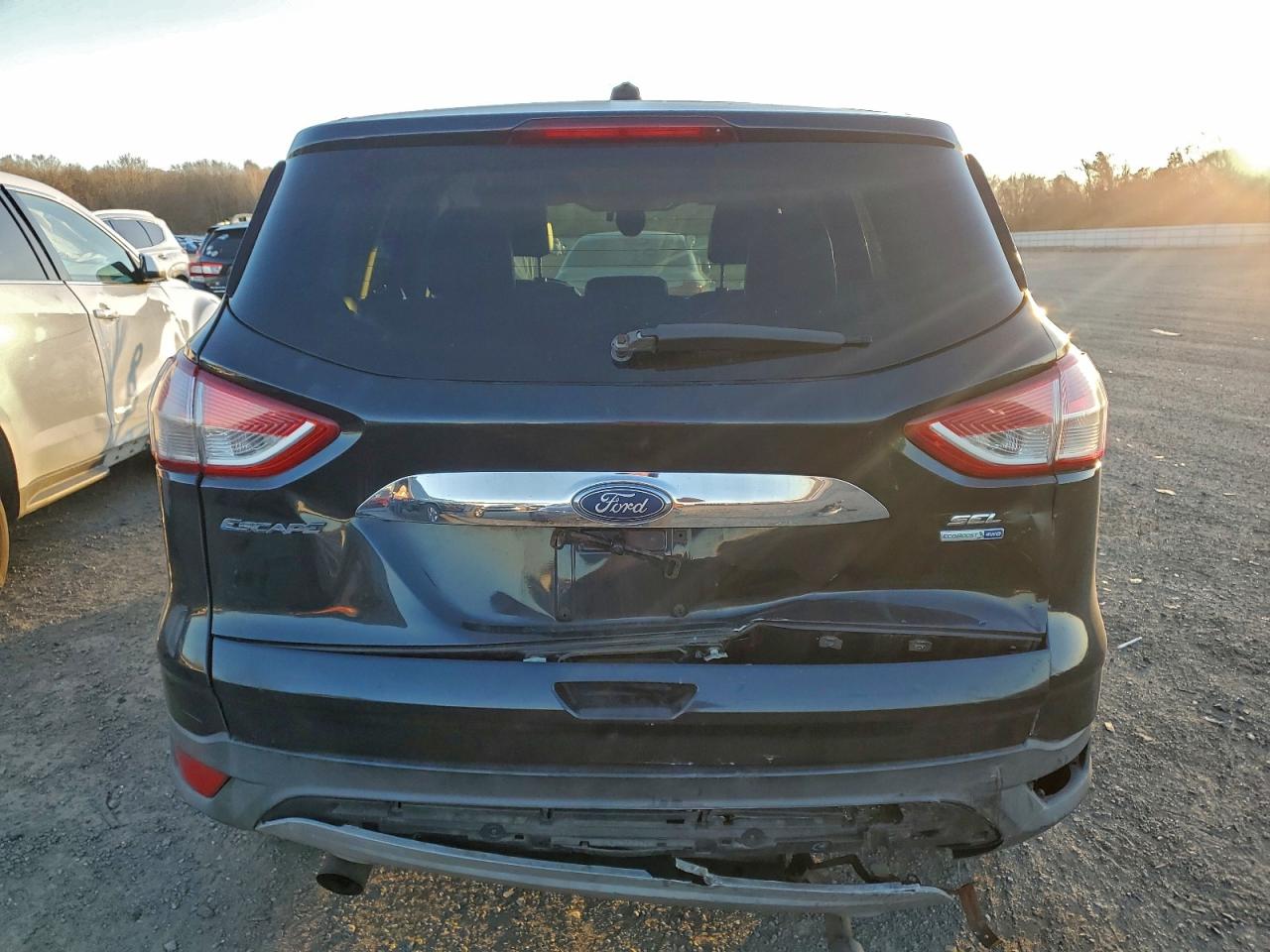 2013 Ford Escape Sel Черный vin: 1FMCU9HX5DUD72080