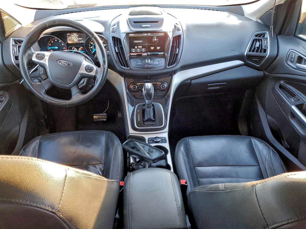 2013 Ford Escape Sel Черный vin: 1FMCU9HX5DUD72080