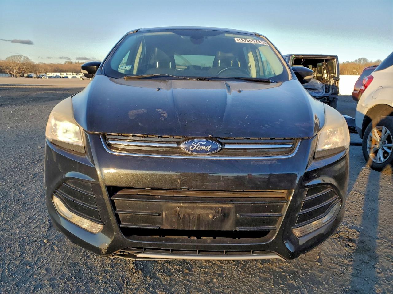 2013 Ford Escape Sel Черный vin: 1FMCU9HX5DUD72080