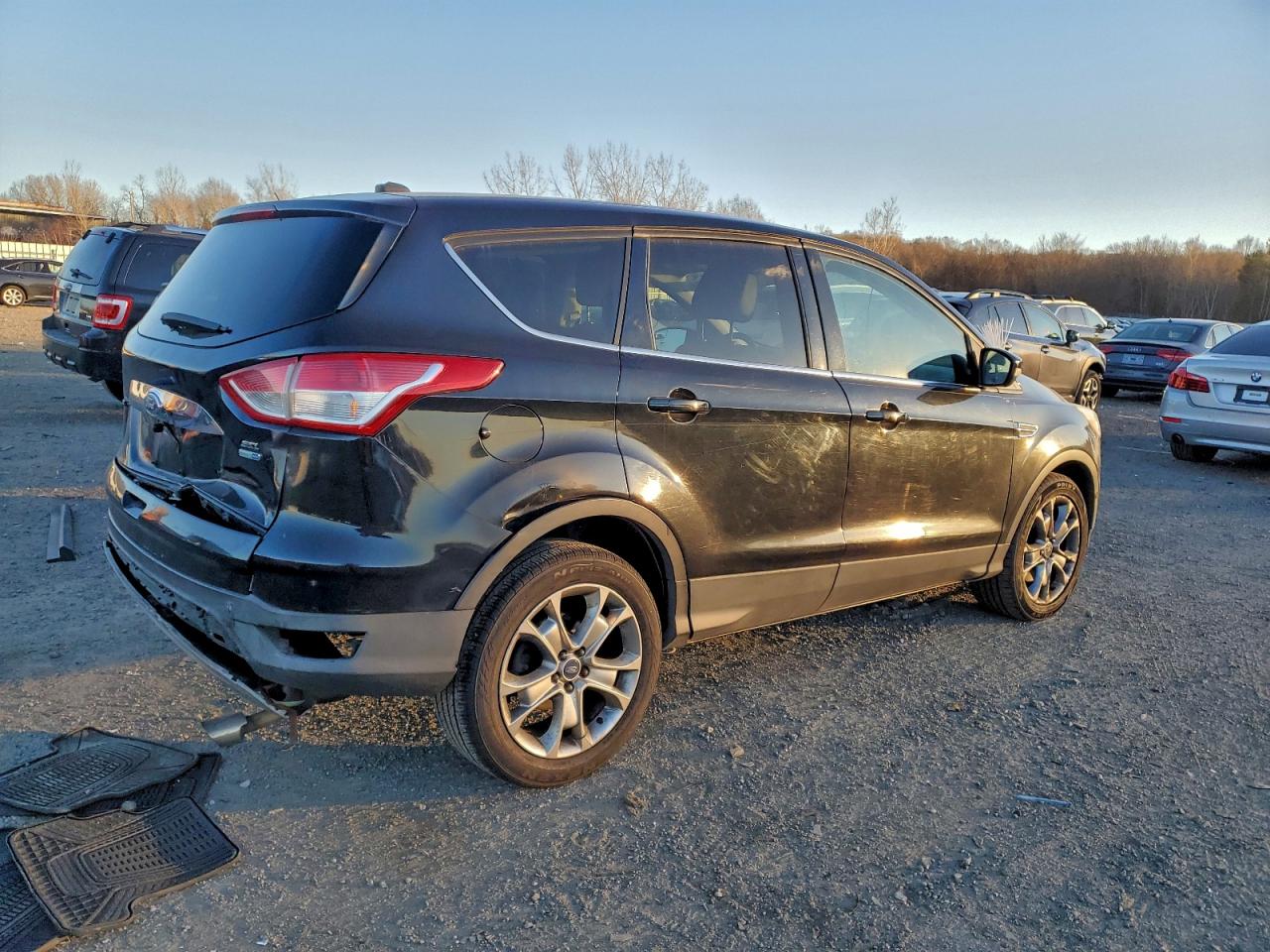 2013 Ford Escape Sel Черный vin: 1FMCU9HX5DUD72080