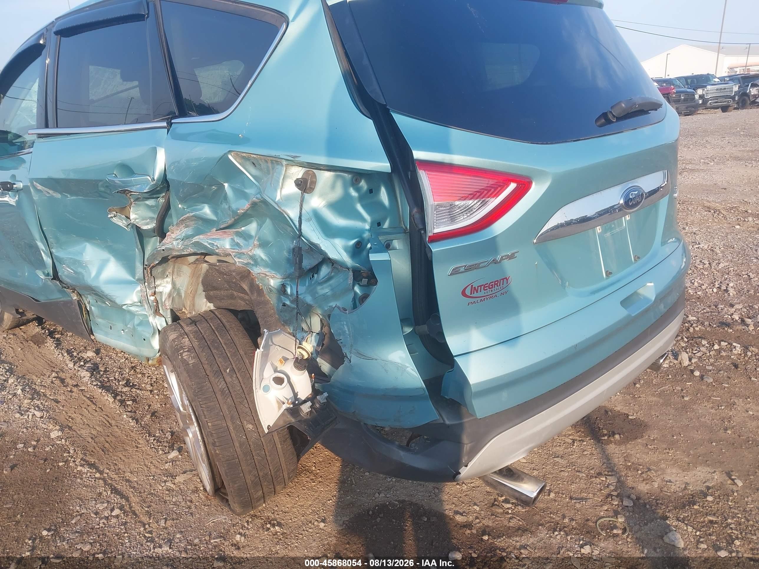 2013 Ford Escape Sel Light Blue vin: 1FMCU9HX6DUB49627