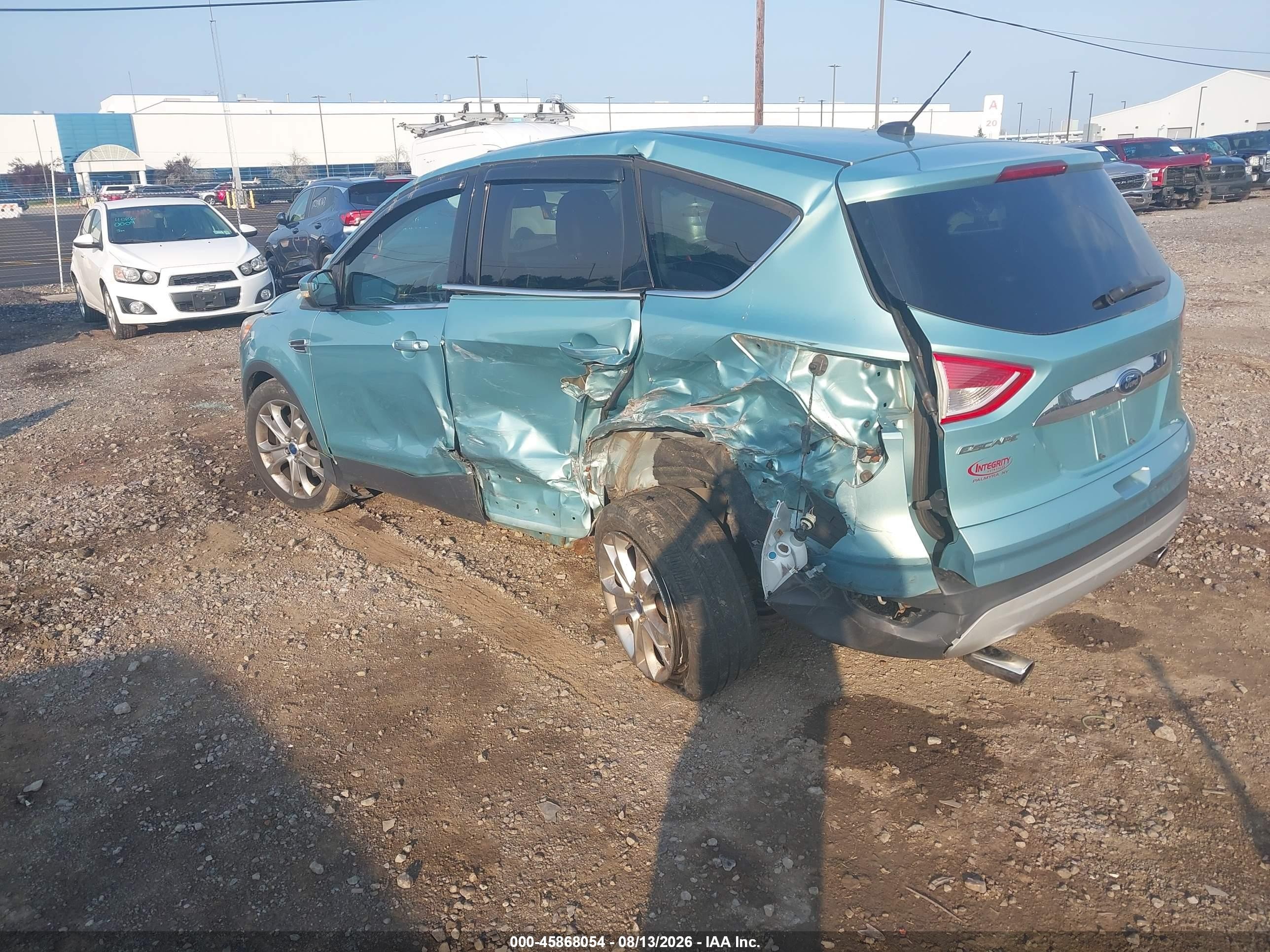 2013 Ford Escape Sel Light Blue vin: 1FMCU9HX6DUB49627