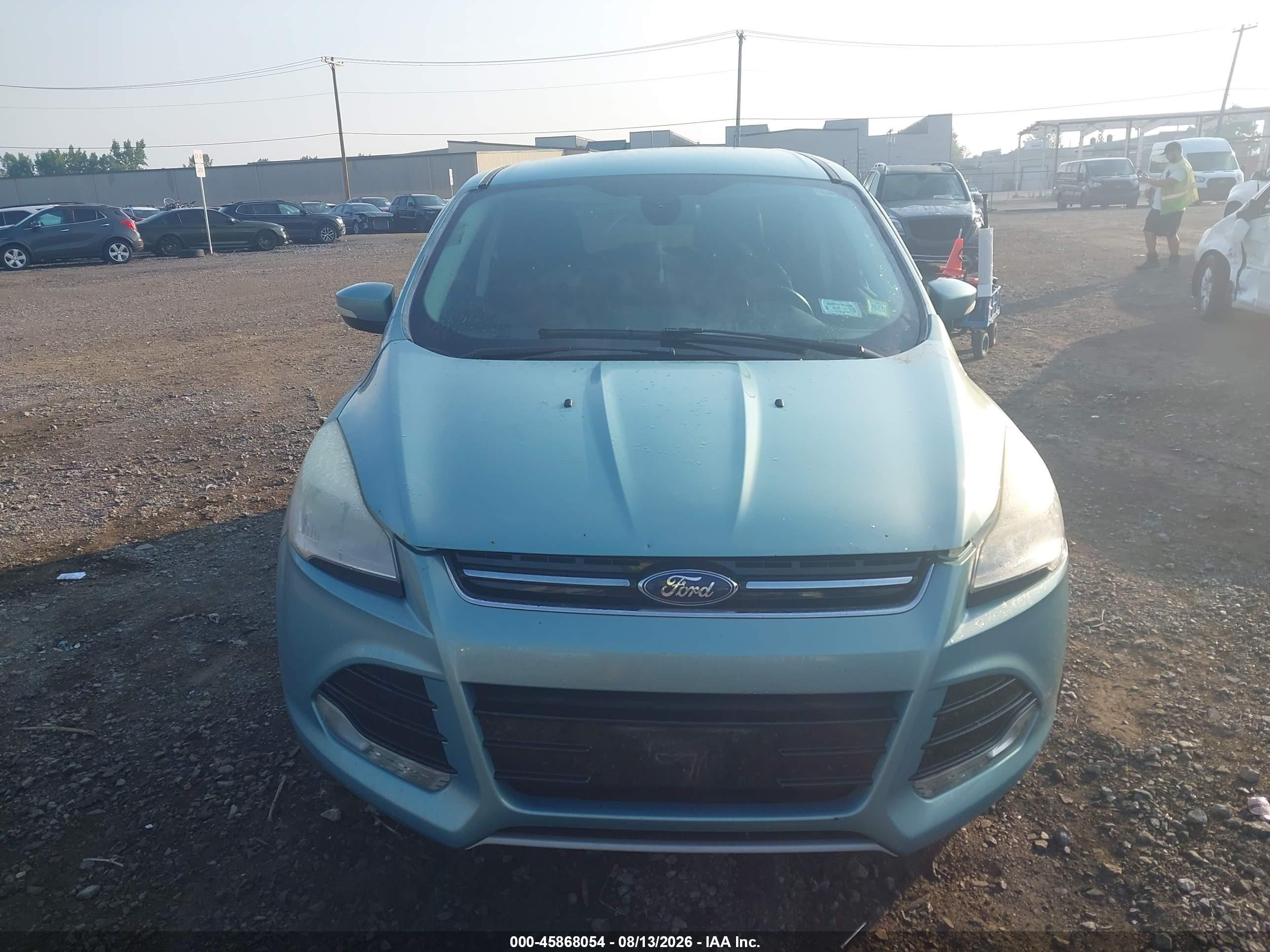 2013 Ford Escape Sel Light Blue vin: 1FMCU9HX6DUB49627