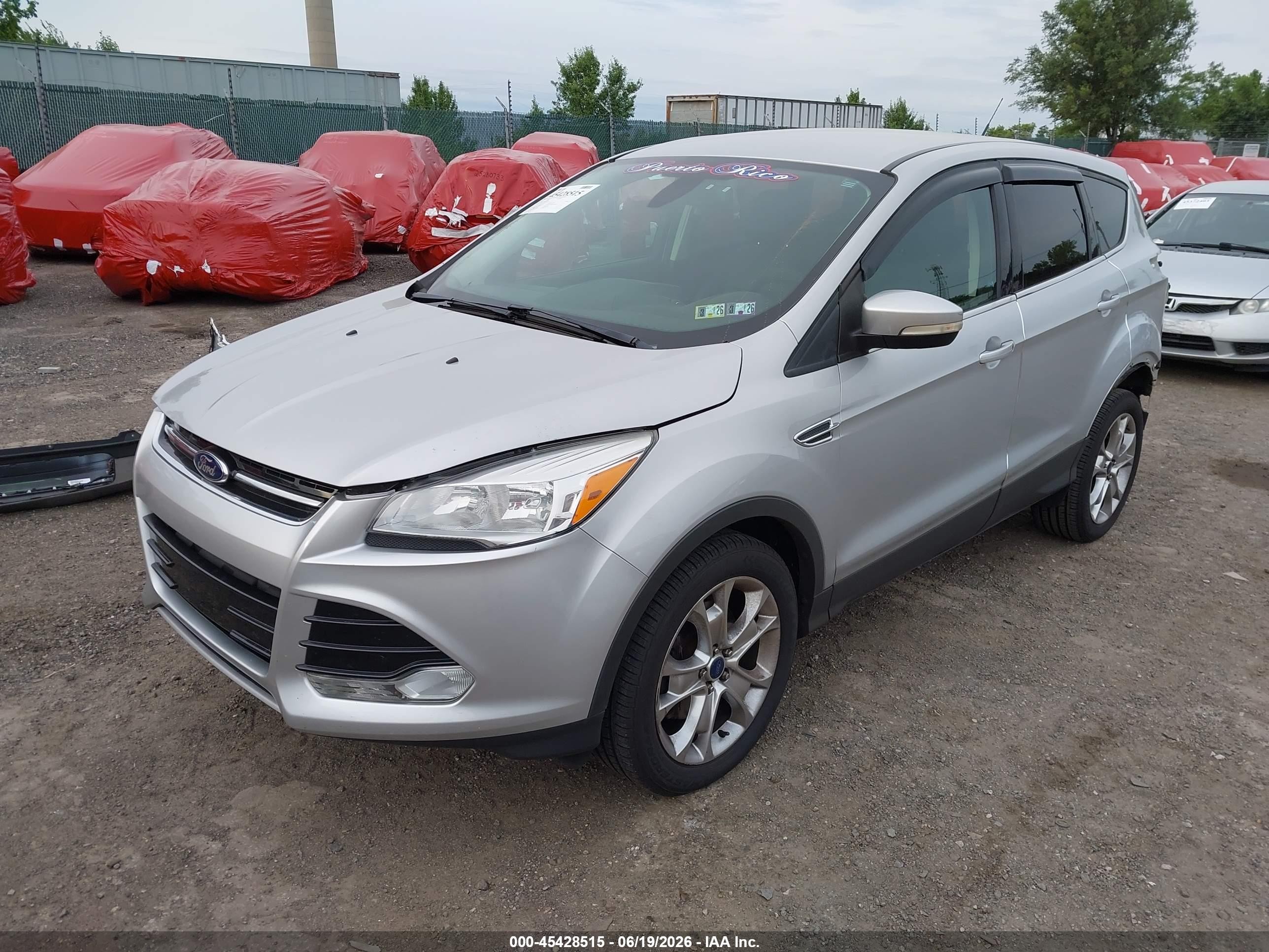 2013 Ford Escape Sel Silver vin: 1FMCU9HX6DUC43149