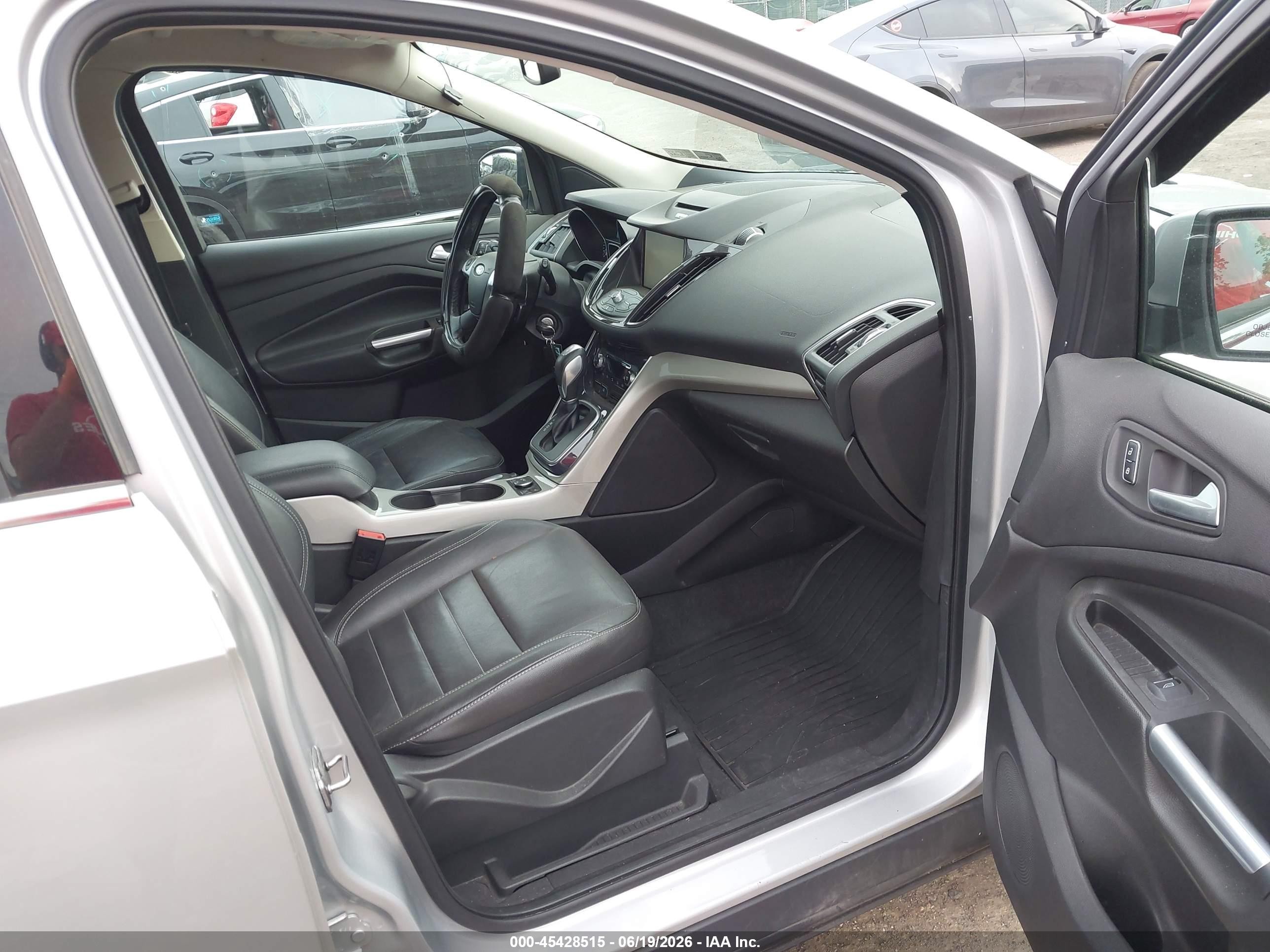 2013 Ford Escape Sel Silver vin: 1FMCU9HX6DUC43149