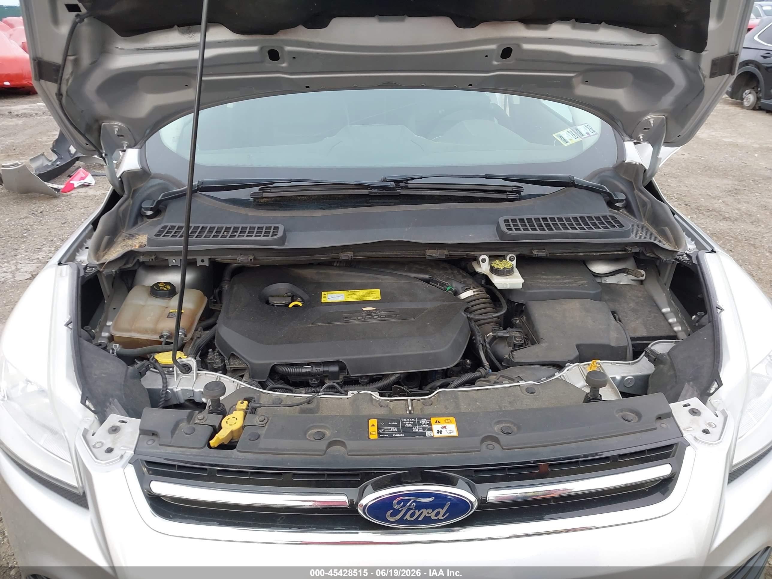 2013 Ford Escape Sel Silver vin: 1FMCU9HX6DUC43149